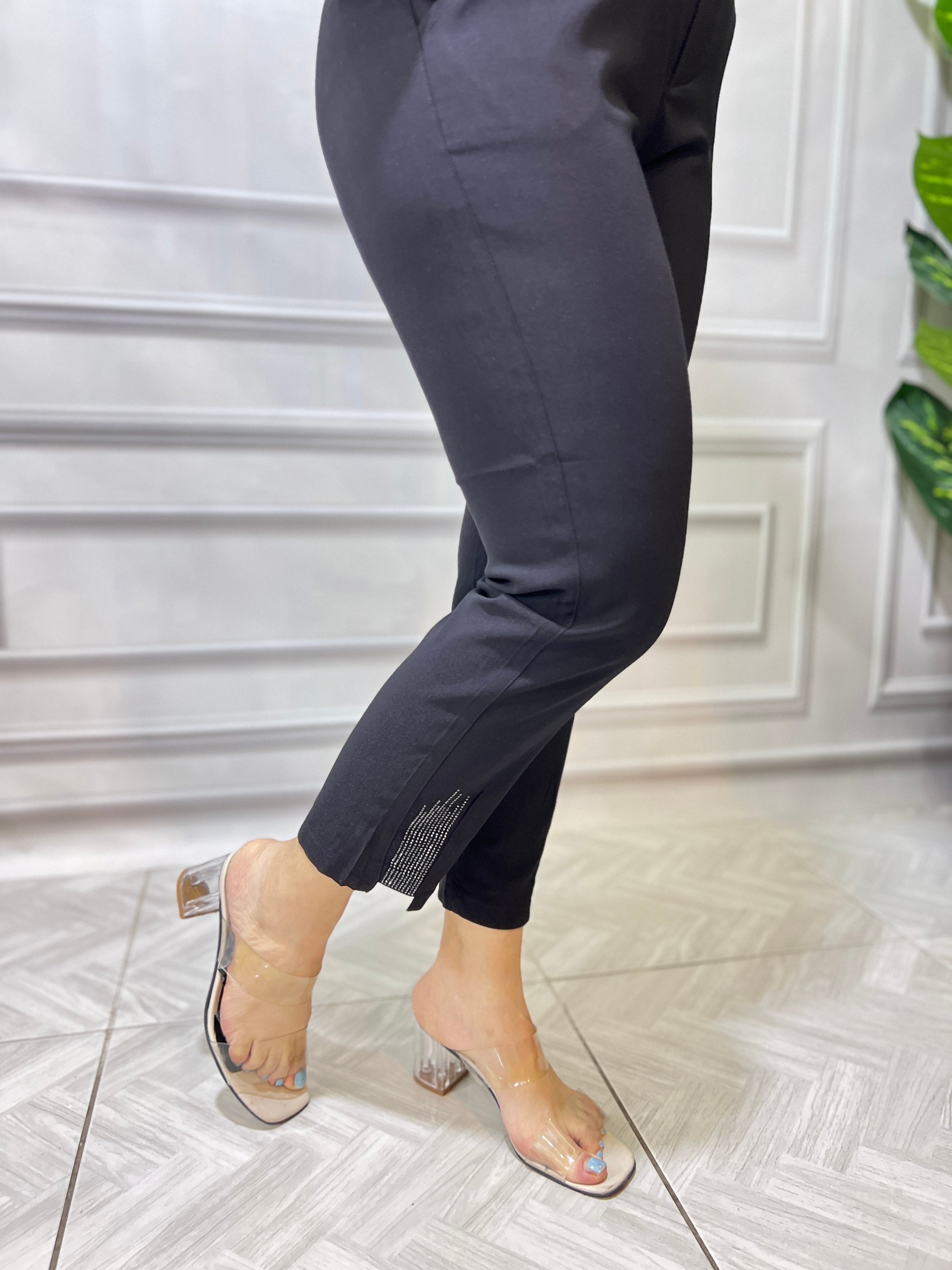 ELEGANCE TOUCH KETEN PANTOLON