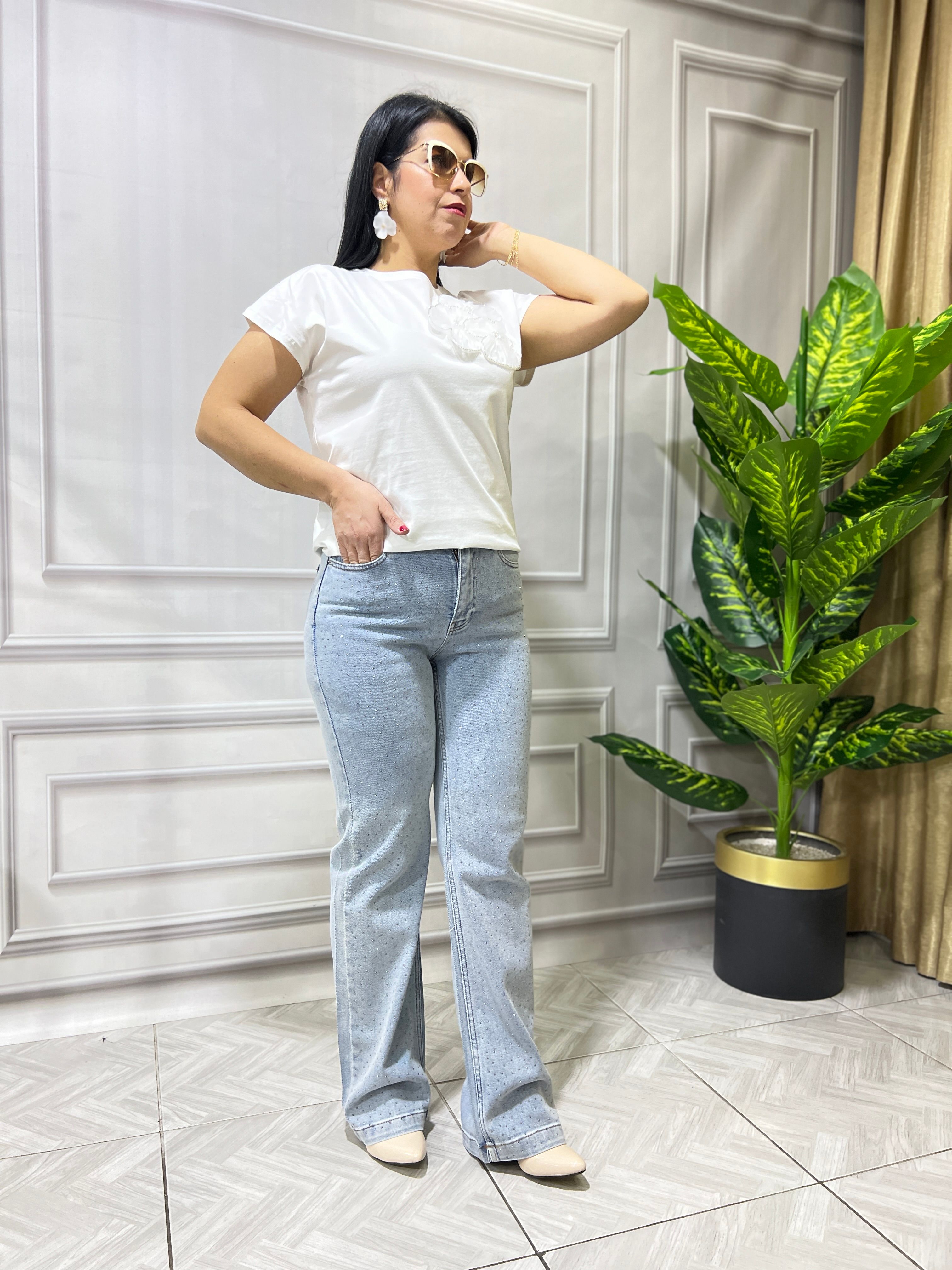 PALAZZO MODEL SERPME TAŞLI LUX KALİTE JEAN
