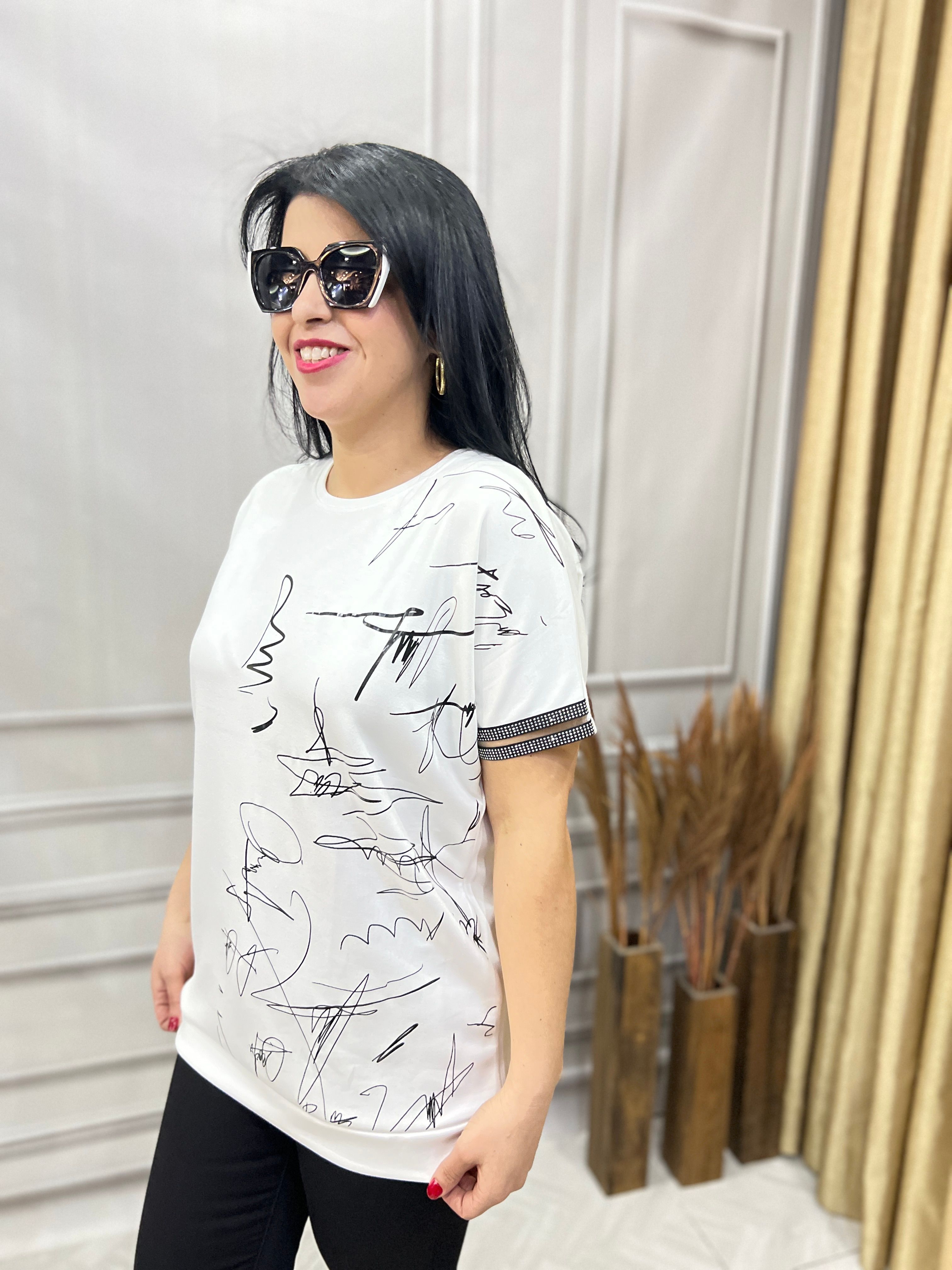 MODAL KUMAŞ LUX KALİTE İMZA TASARIM TSHIRT BLUZ