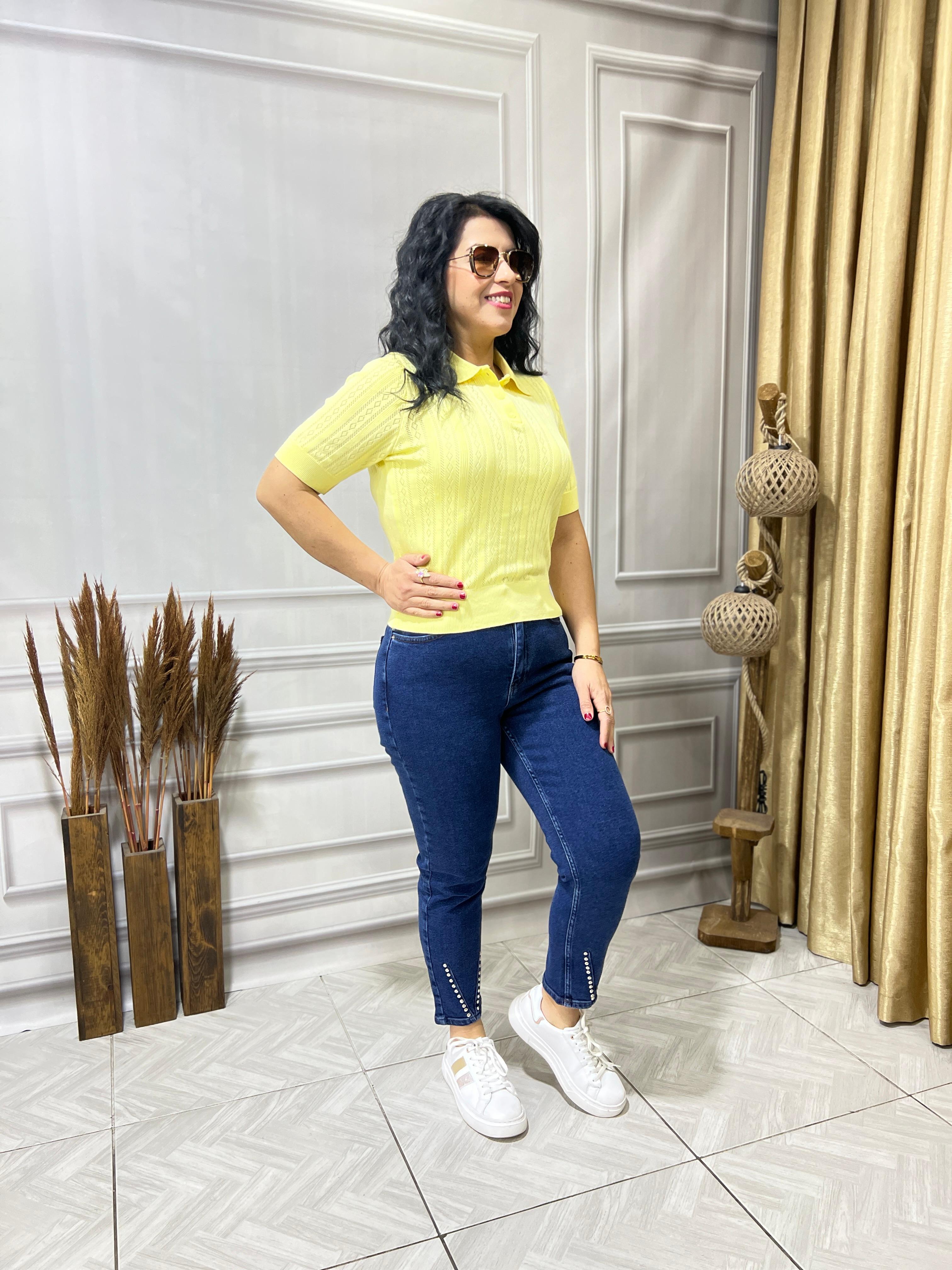 İTHAL İPLİK LUX KALİTE POLO YAKA MERSERİZE BLUZ