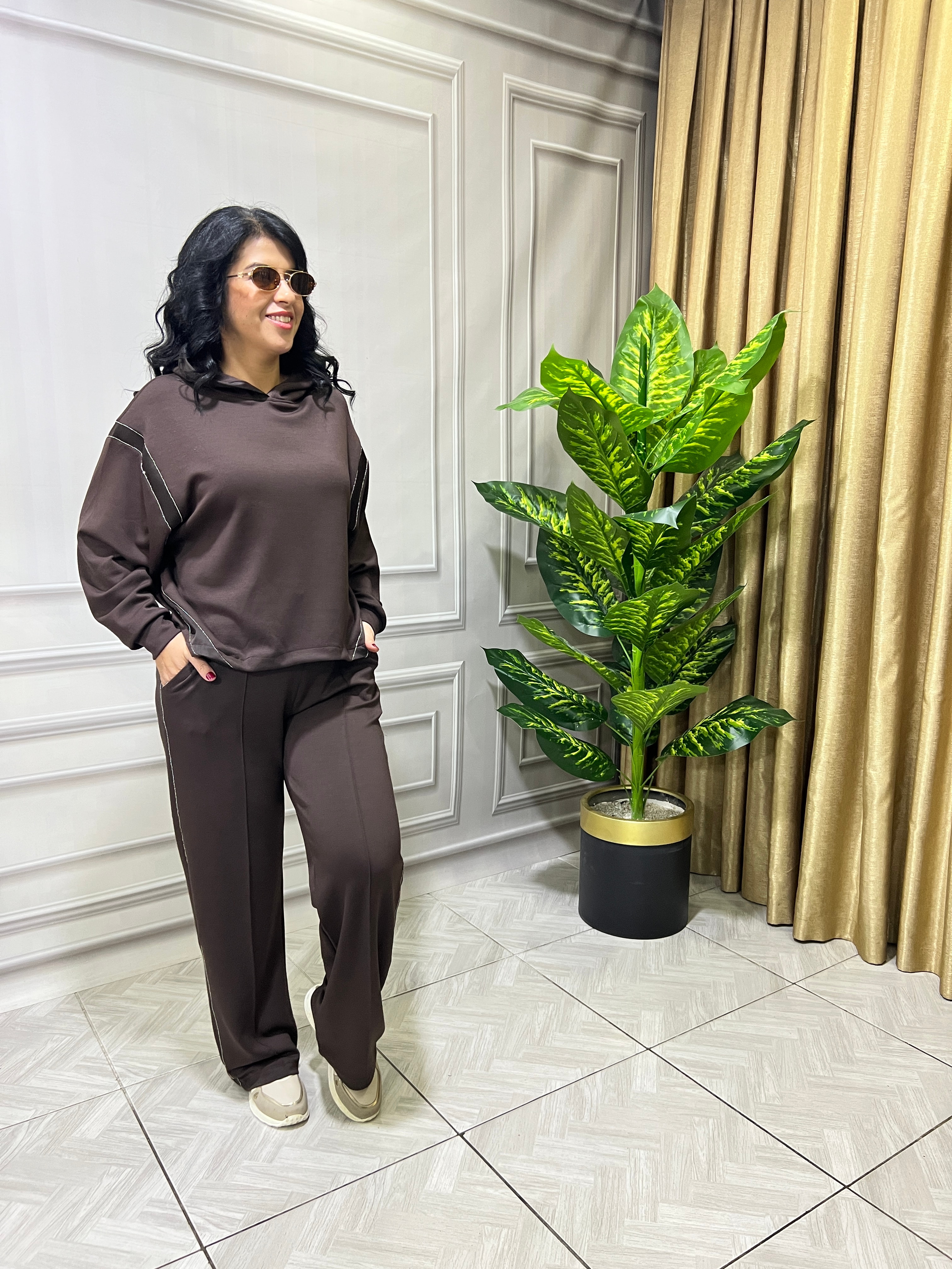 MOCHA FLOW TAKIM - KAHVERENGİ