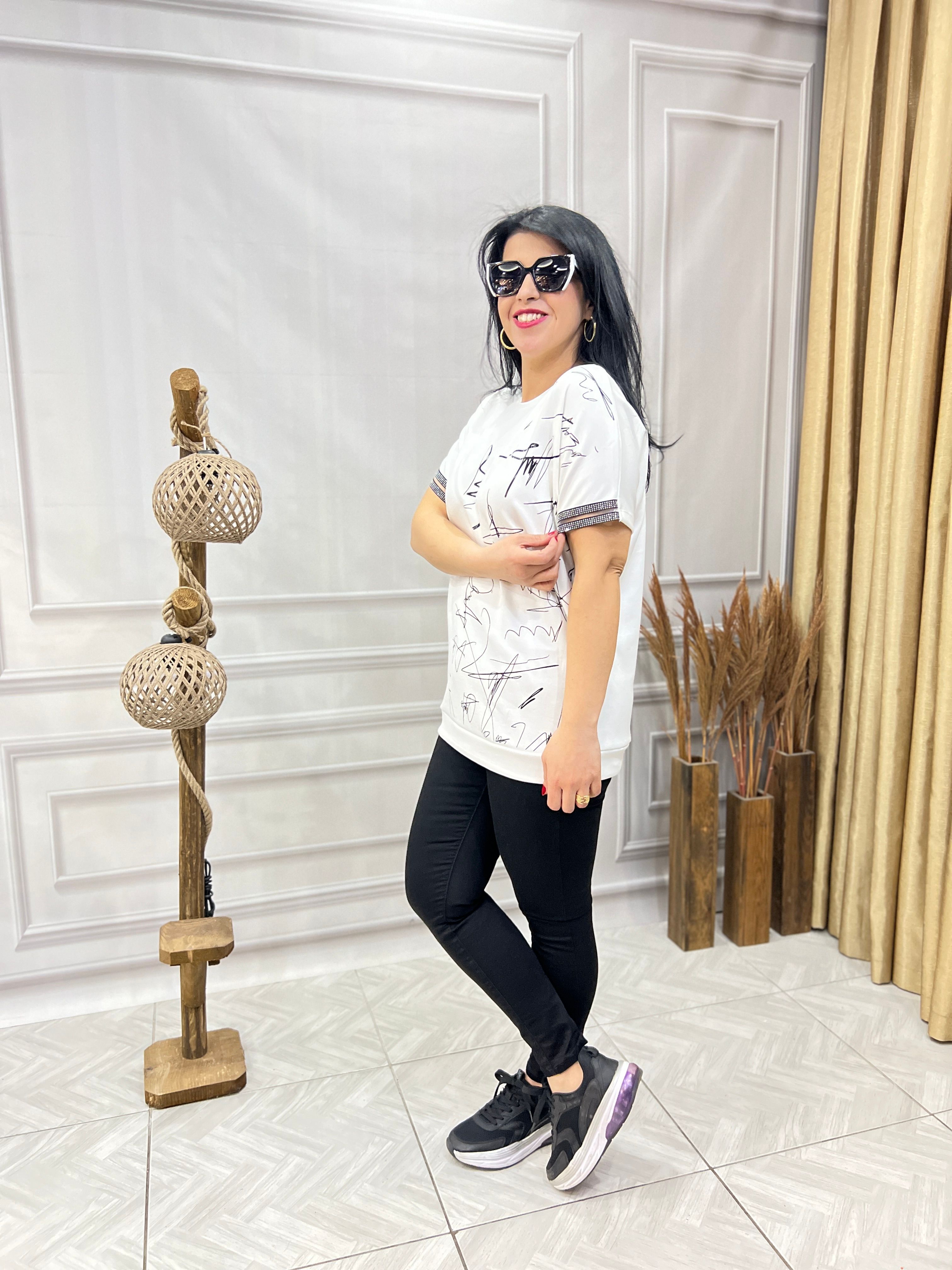 MODAL KUMAŞ LUX KALİTE İMZA TASARIM TSHIRT BLUZ