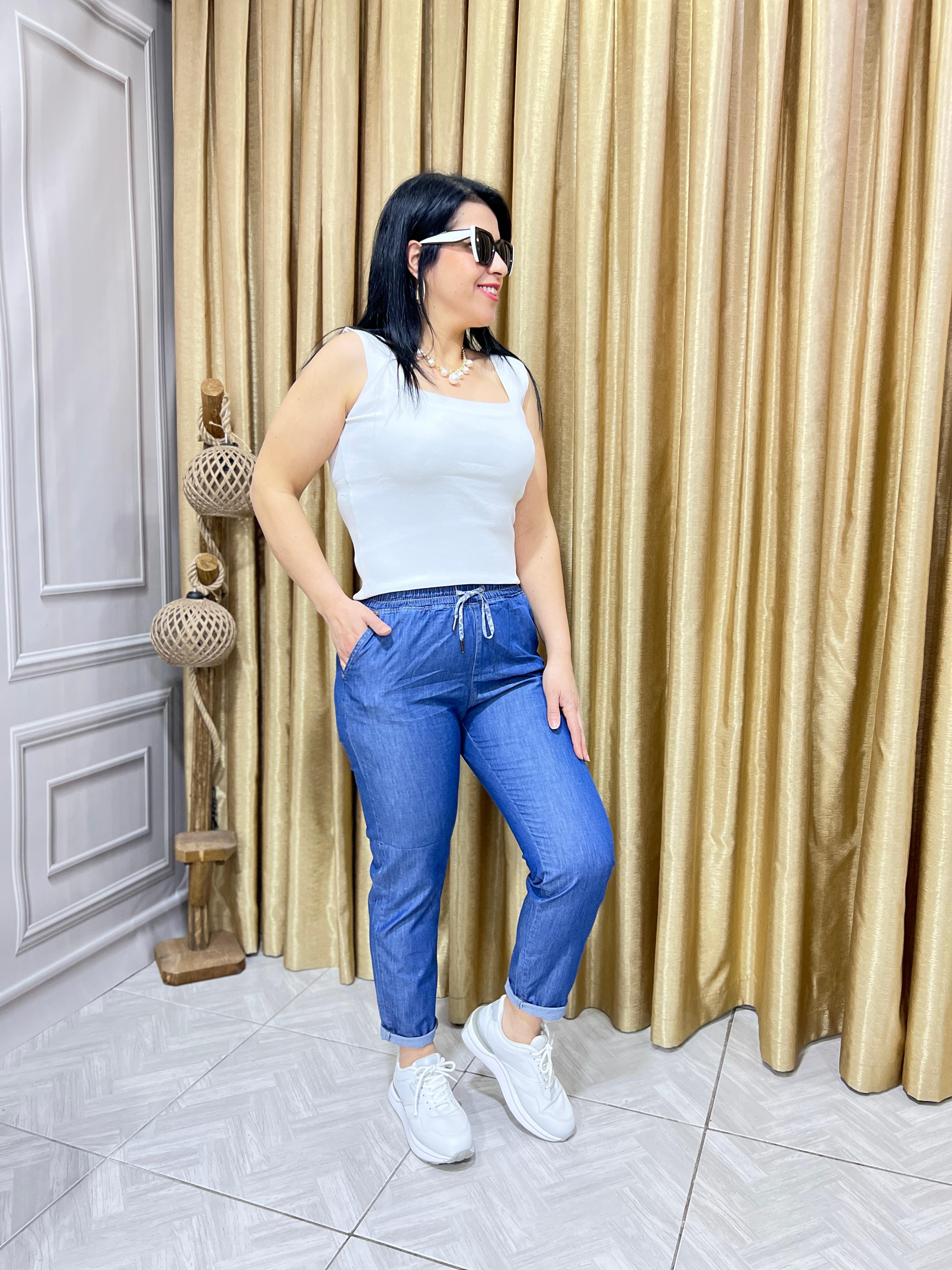 BEL KISMI LASTİKLİ LUX KALİTE TENSEL PANTOLON
