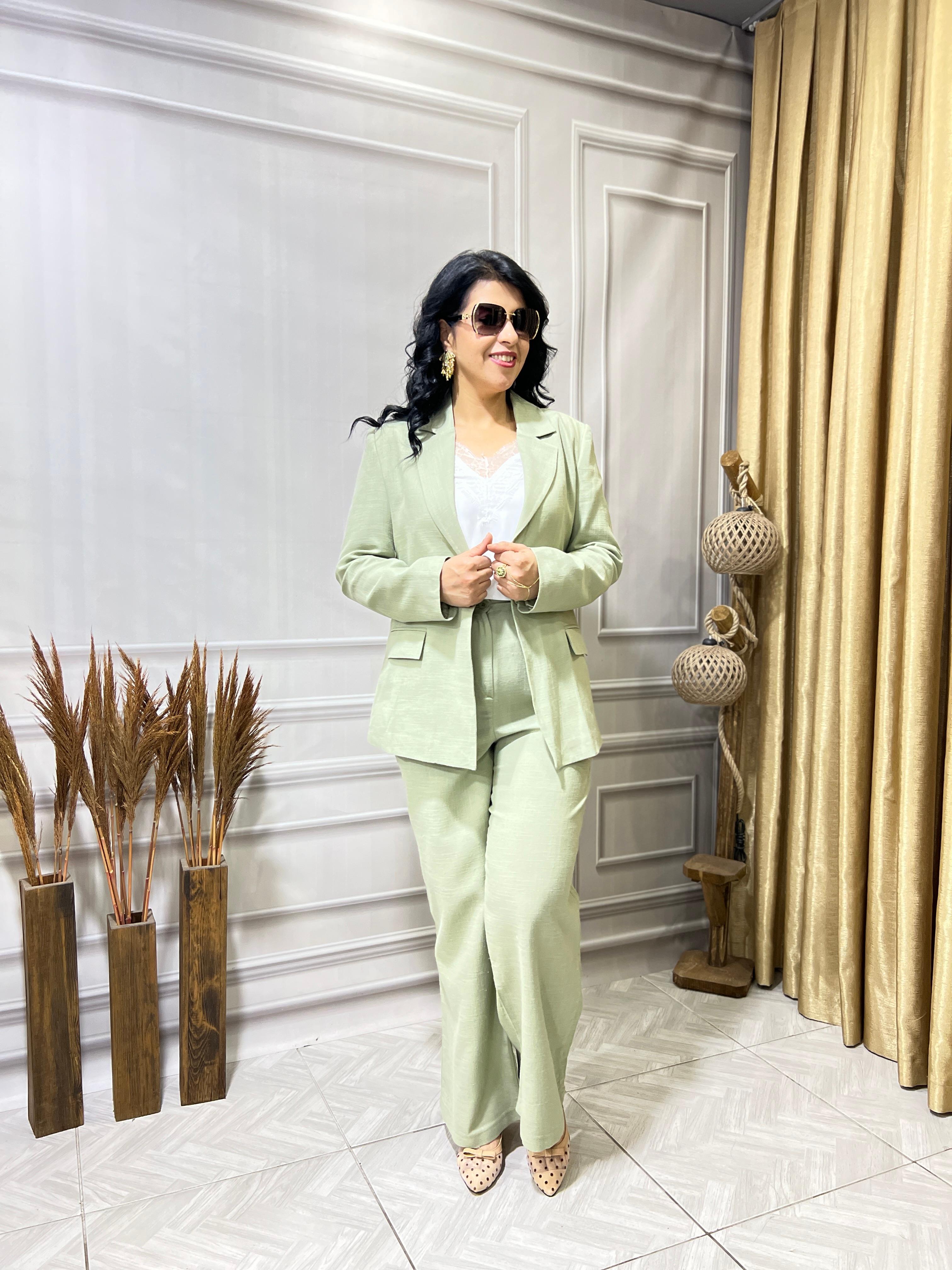 BLAZER CEKET & PANTOLON LUX KALİTE KETEN TAKIM