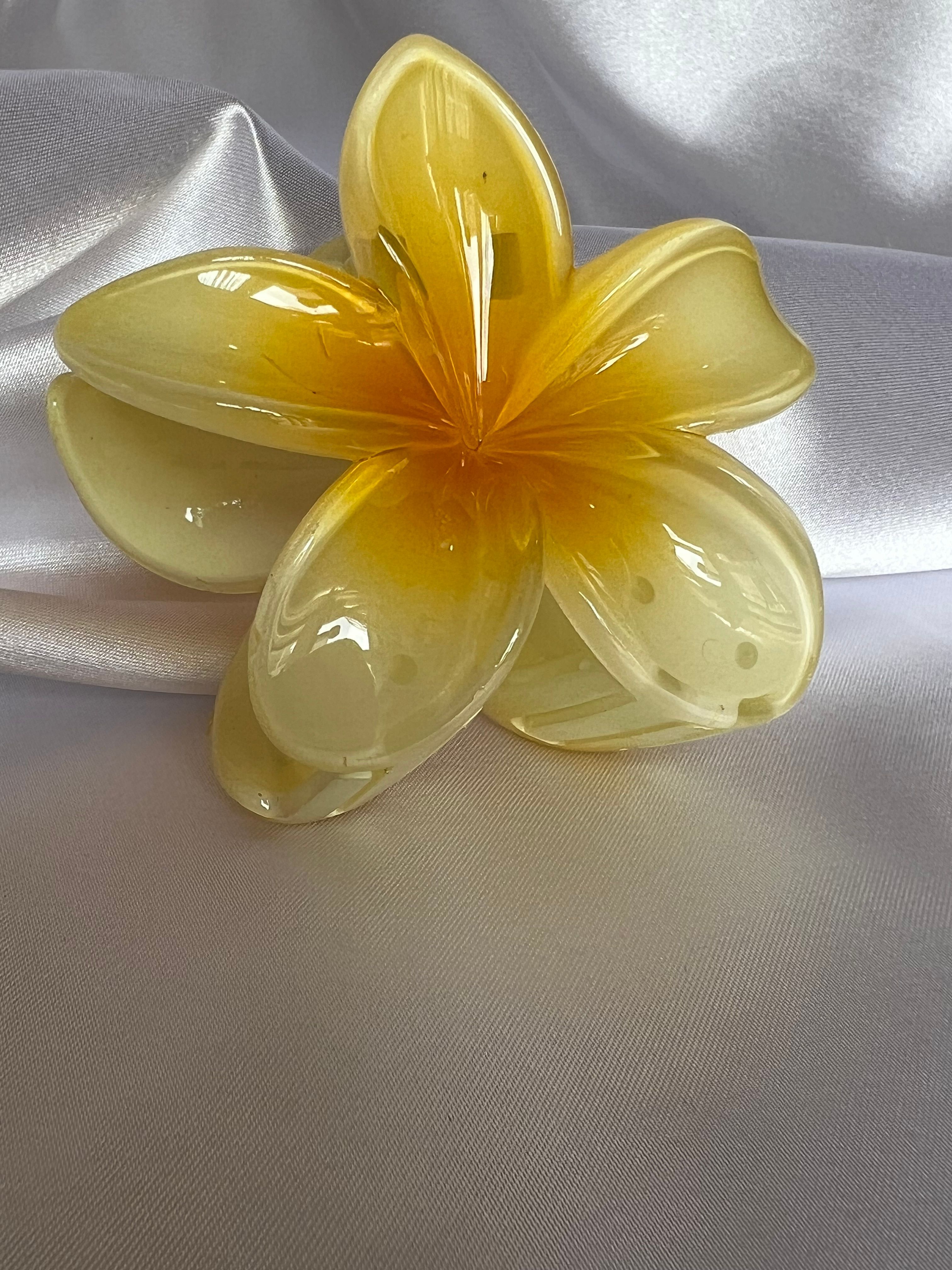 Sarı Lotus Toka 8 cm (büyük boy )