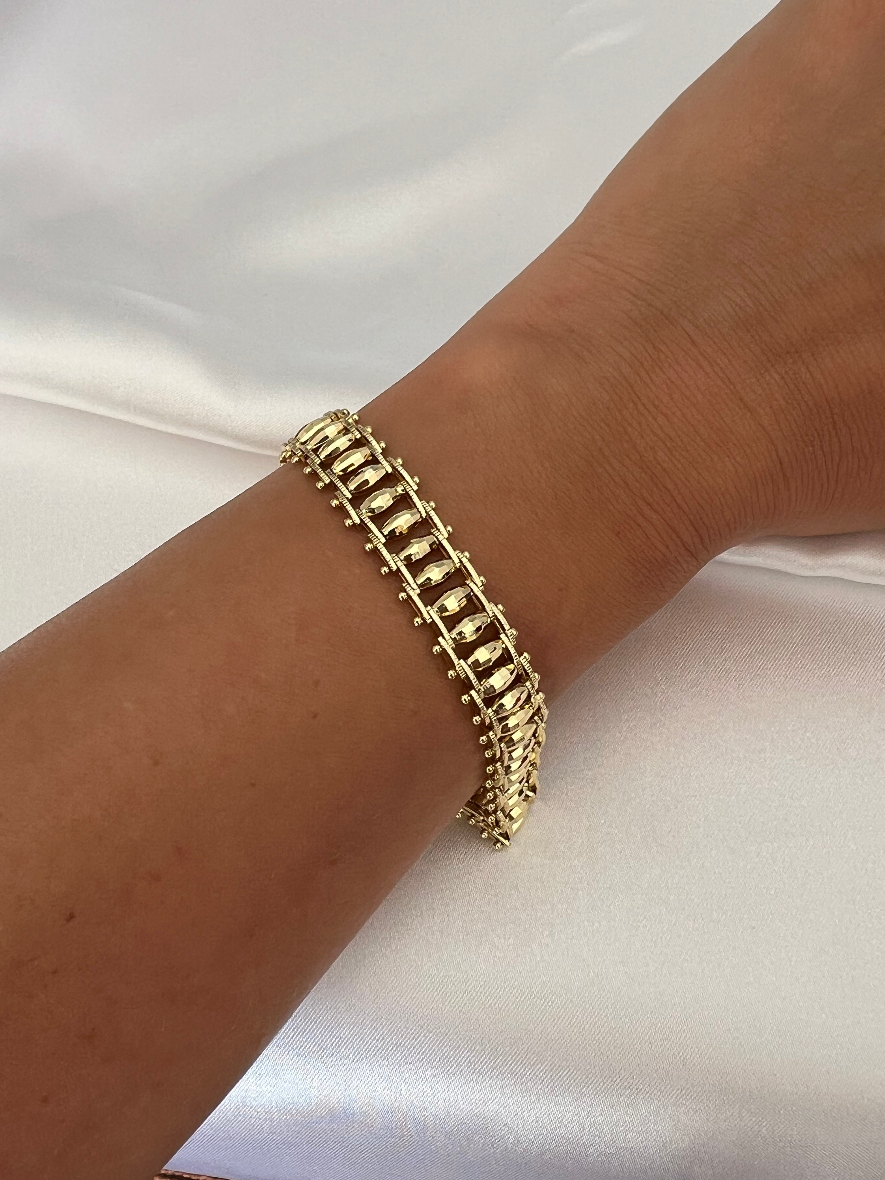 XUPING 14K Renk Ortası Silindir Bileklik