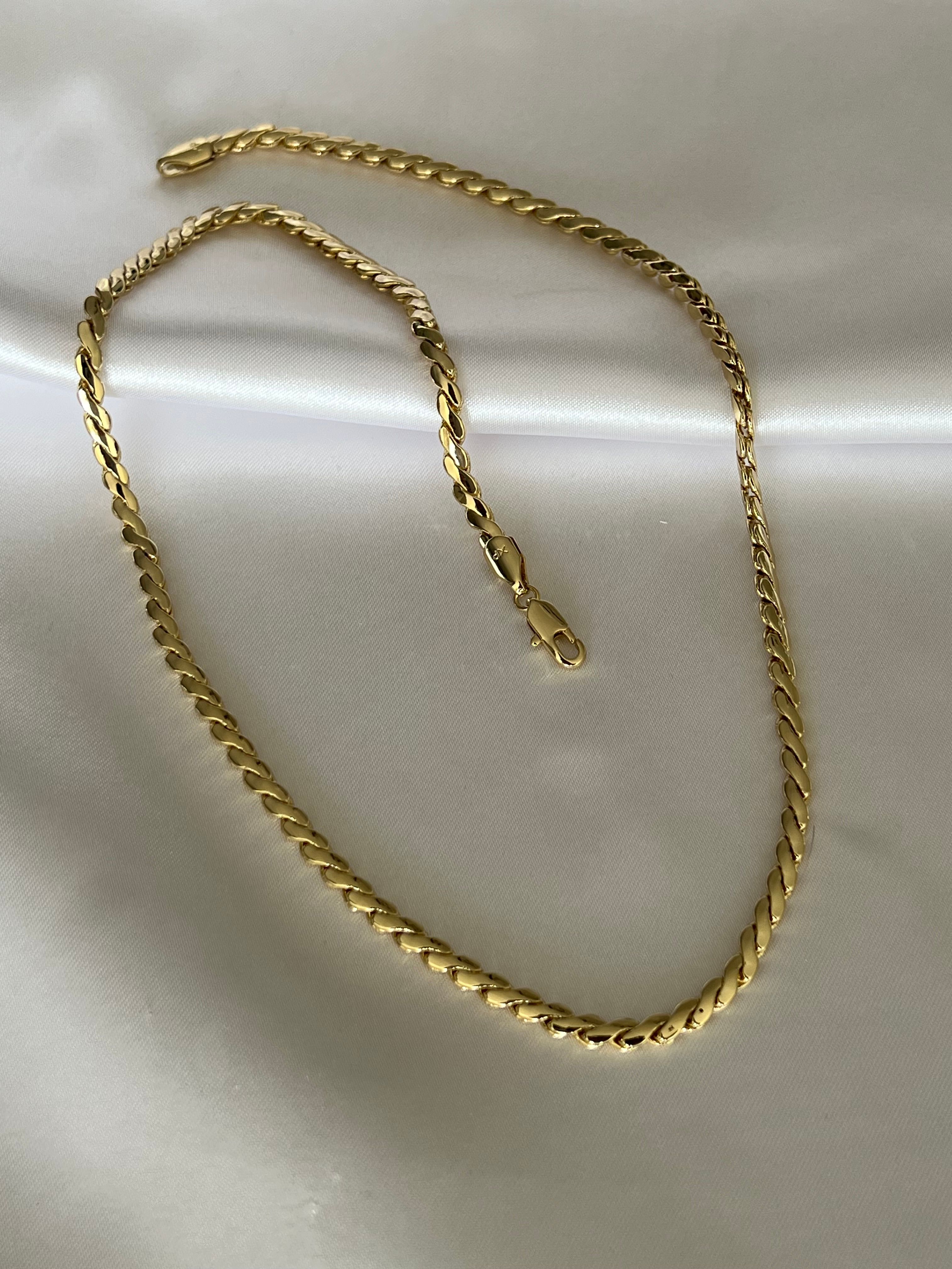 XUPIN Yatay Çizgili Kolye 50 cm 