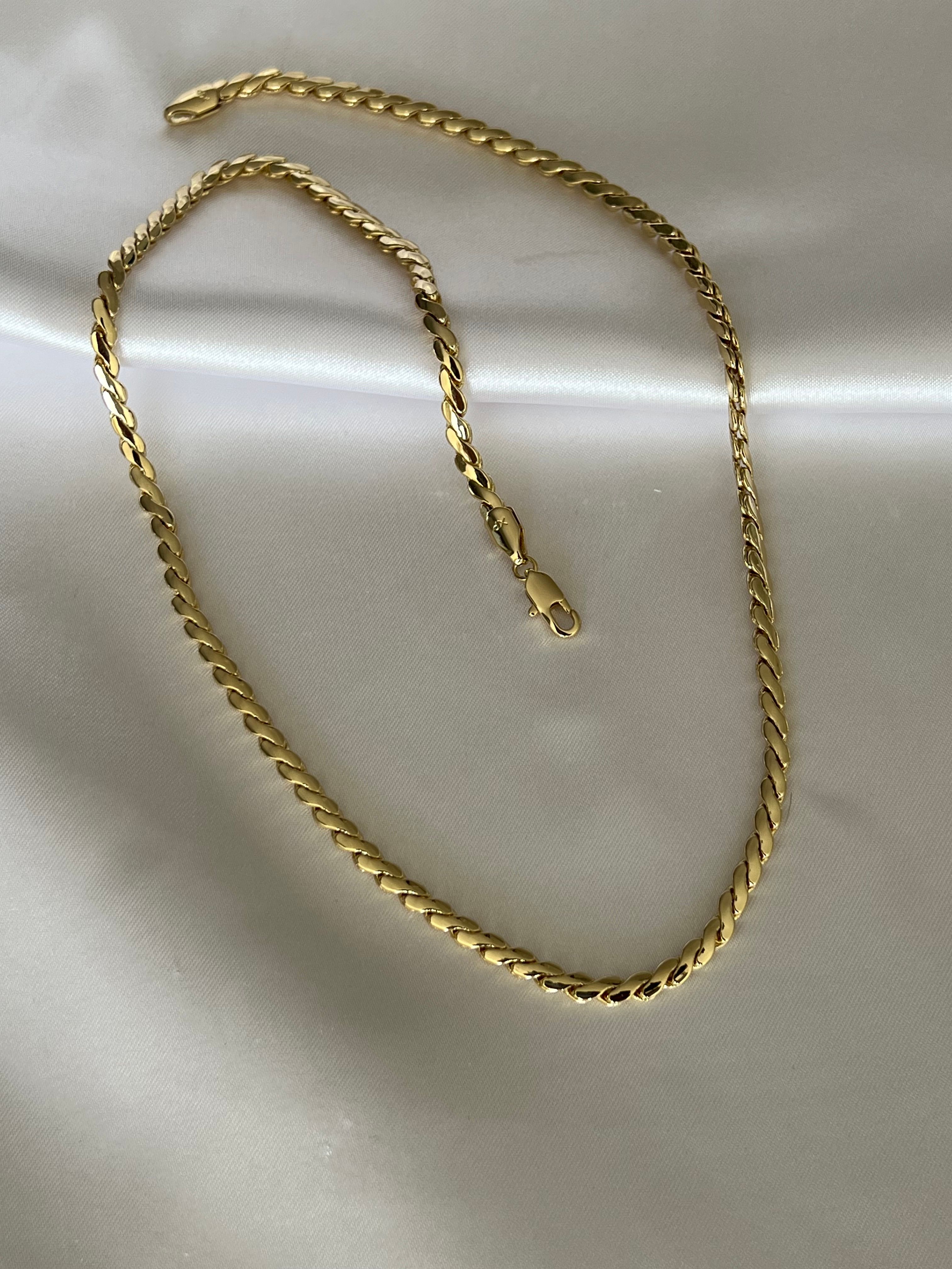 XUPIN Yatay Çizgili Kolye 50 cm 