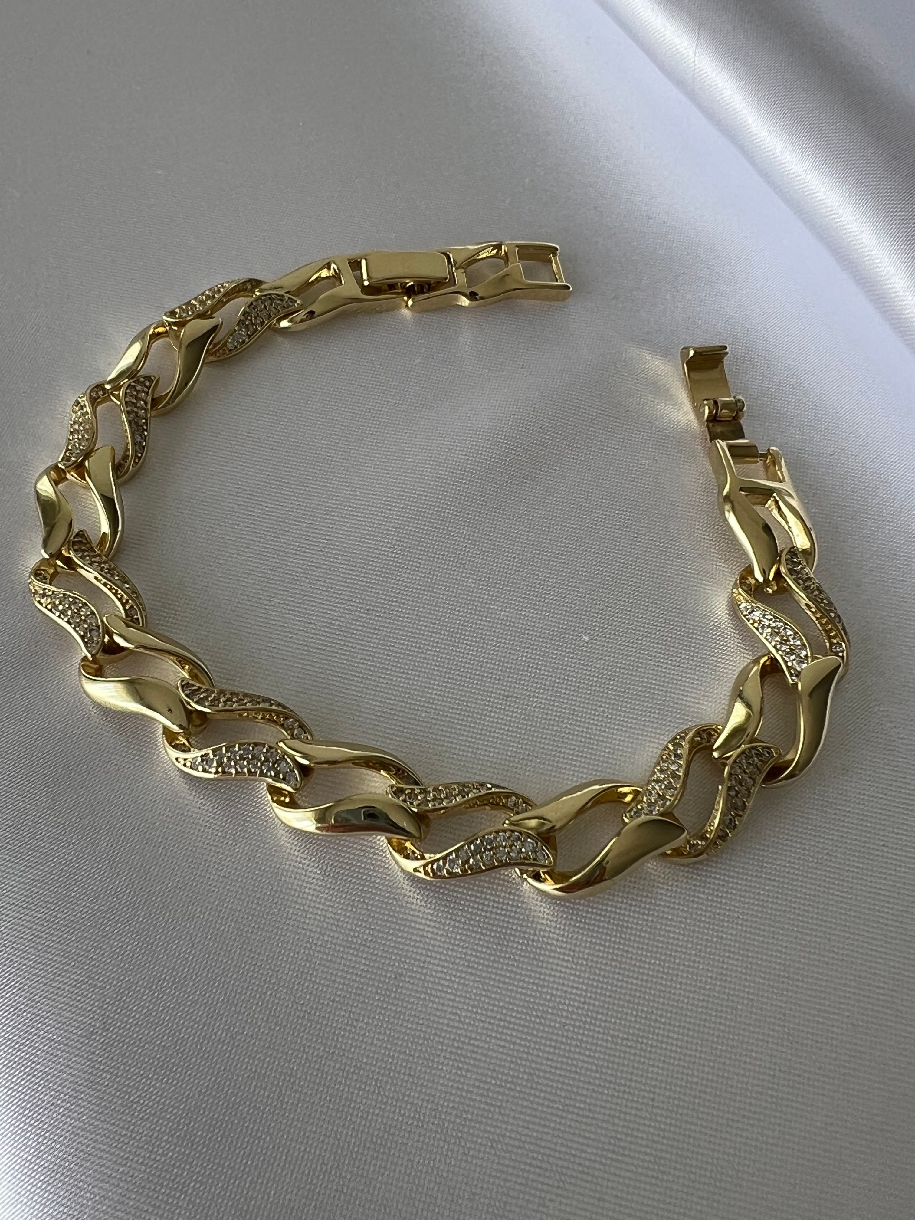XUPING 14K (Renk) Taşlı Sarmal Bileklik