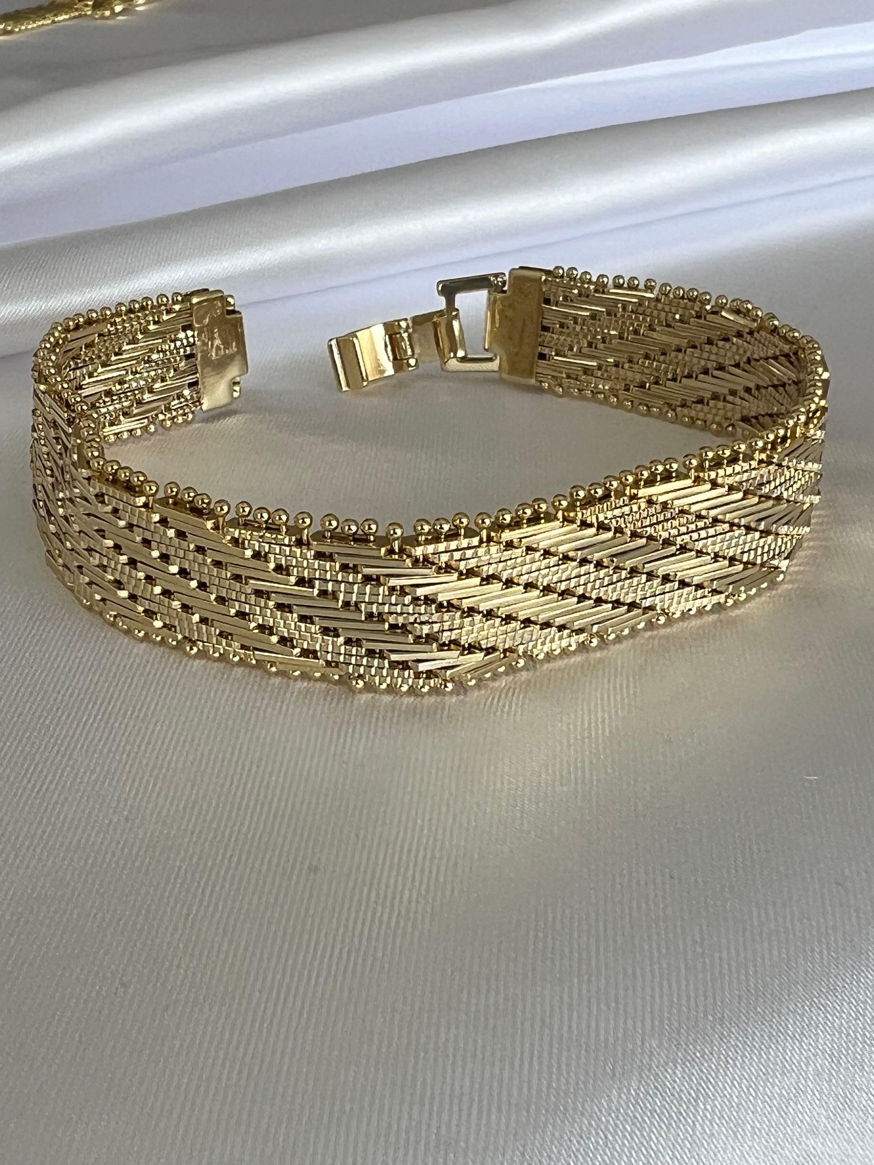 XUPING 14 K (Renk) Hasır Yassı Bileklik