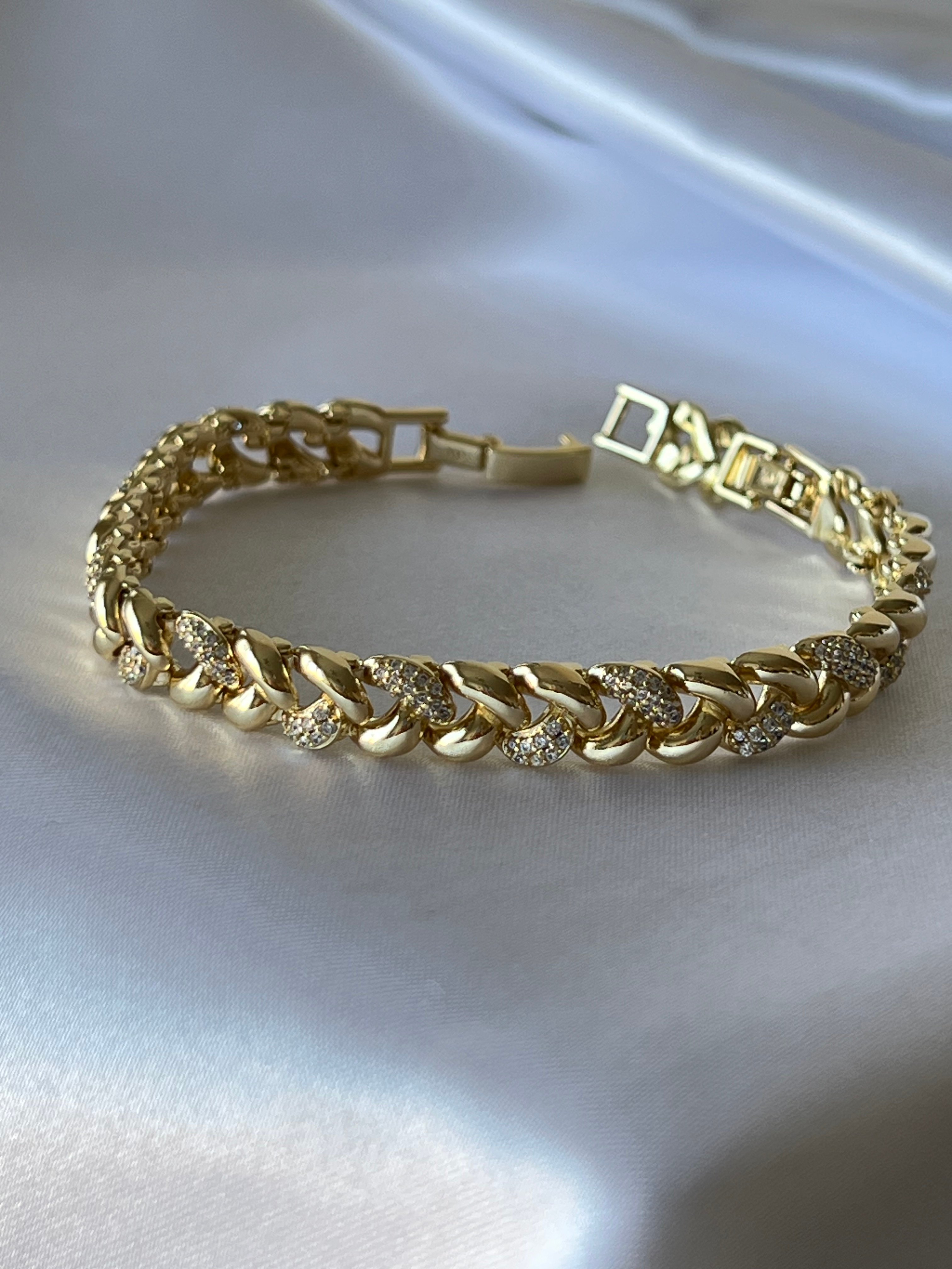 XUPING 14K (Renk) V Taşlı Bileklik