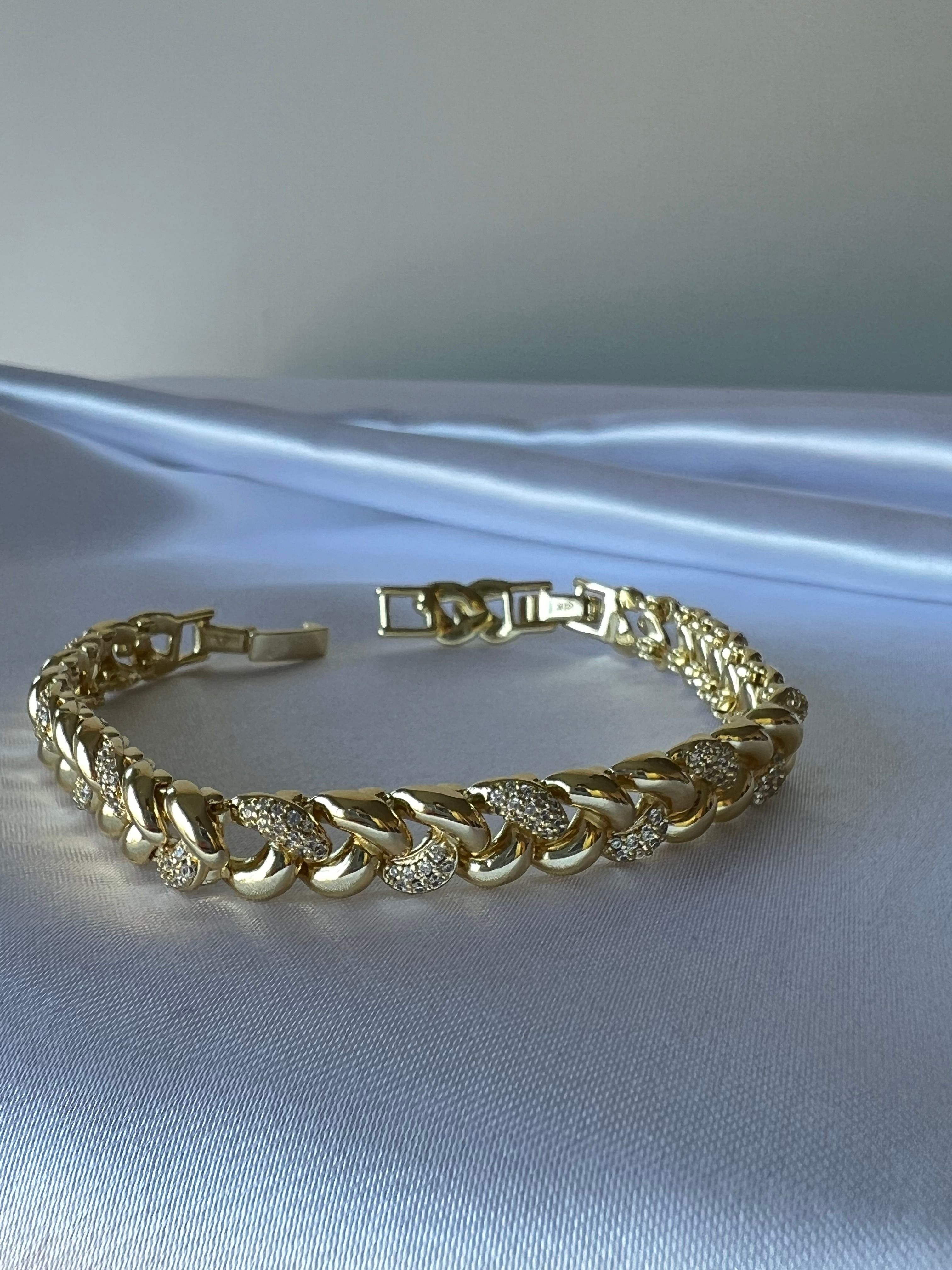 XUPING 14K (Renk) V Taşlı Bileklik
