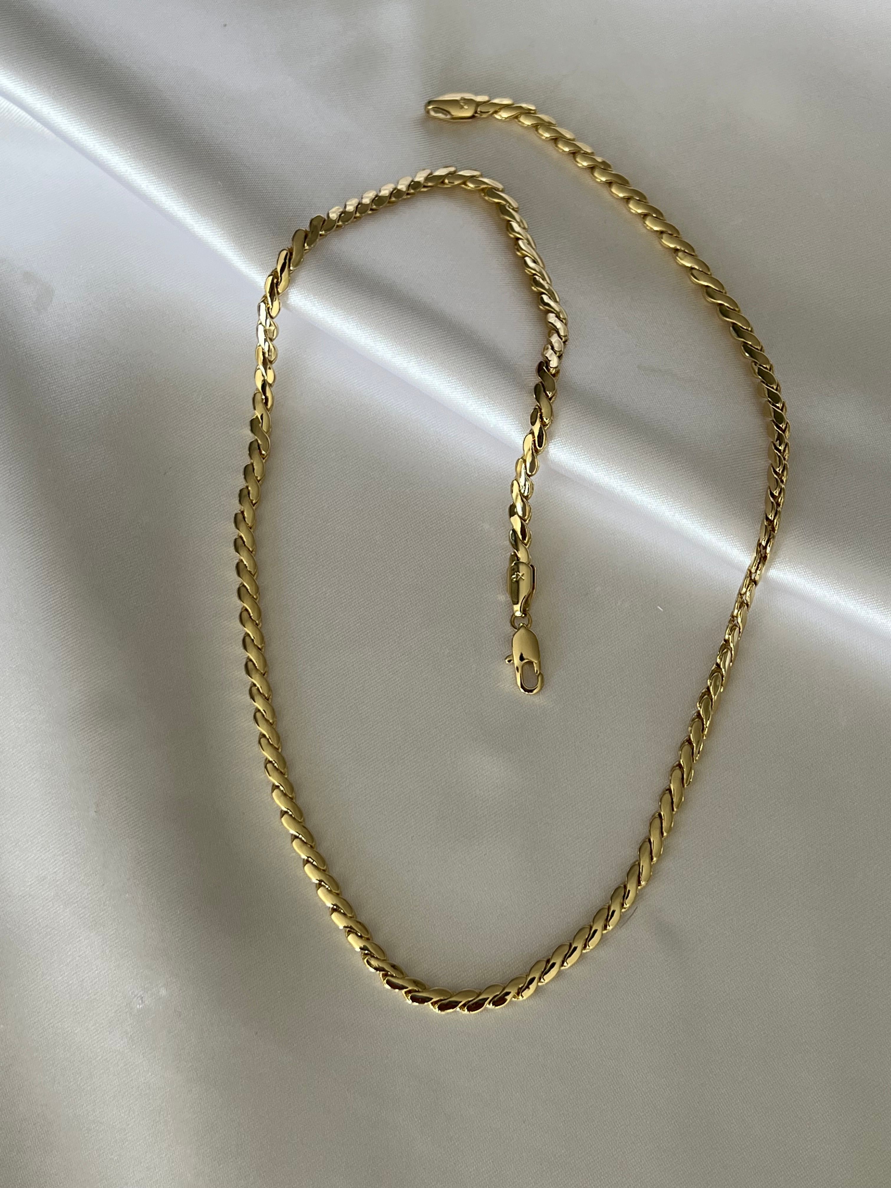 XUPIN Yatay Çizgili Kolye 50 cm 