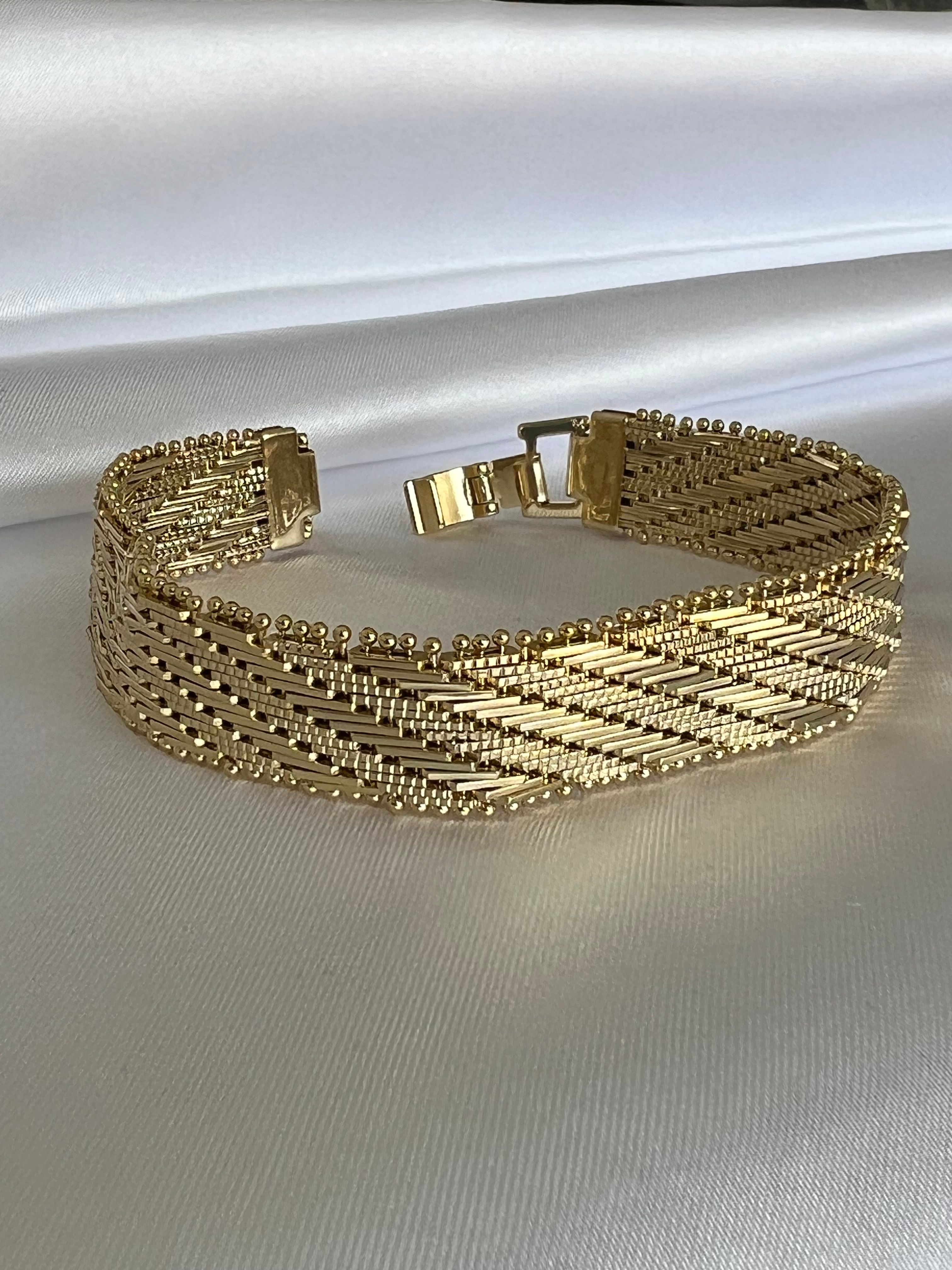 XUPING 14 K (Renk) Hasır Yassı Bileklik