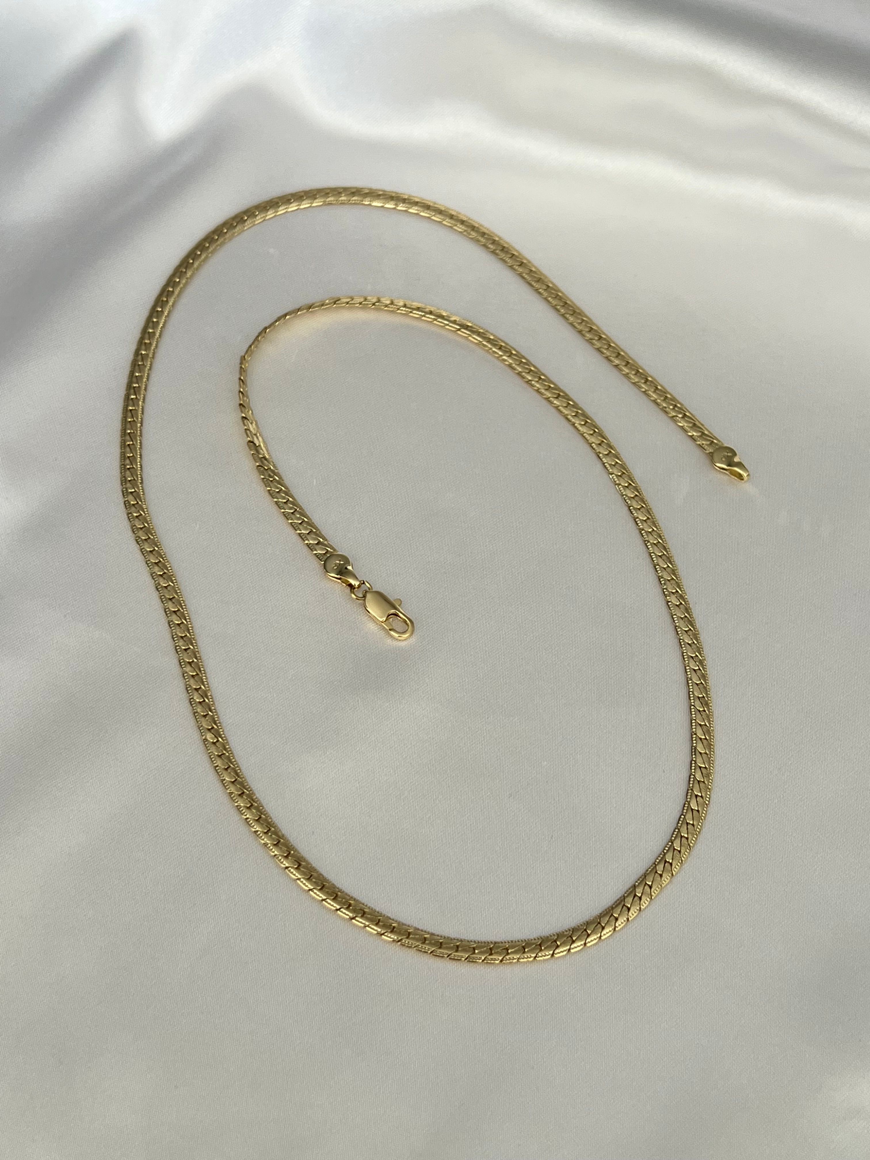XUPING Yassı Çizgili Kolye 60 cm