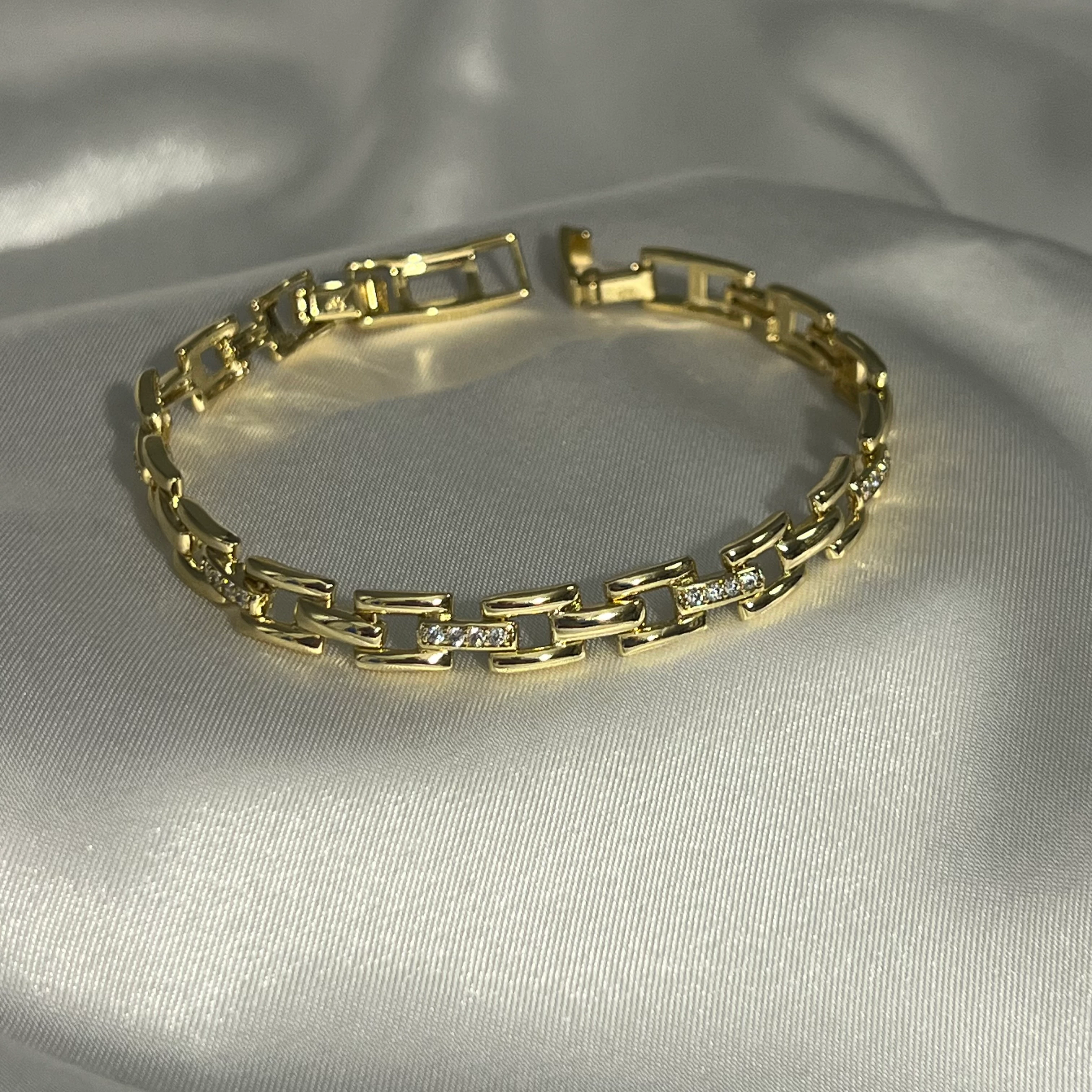 XUPING Kare Ara Taşlı Bileklik