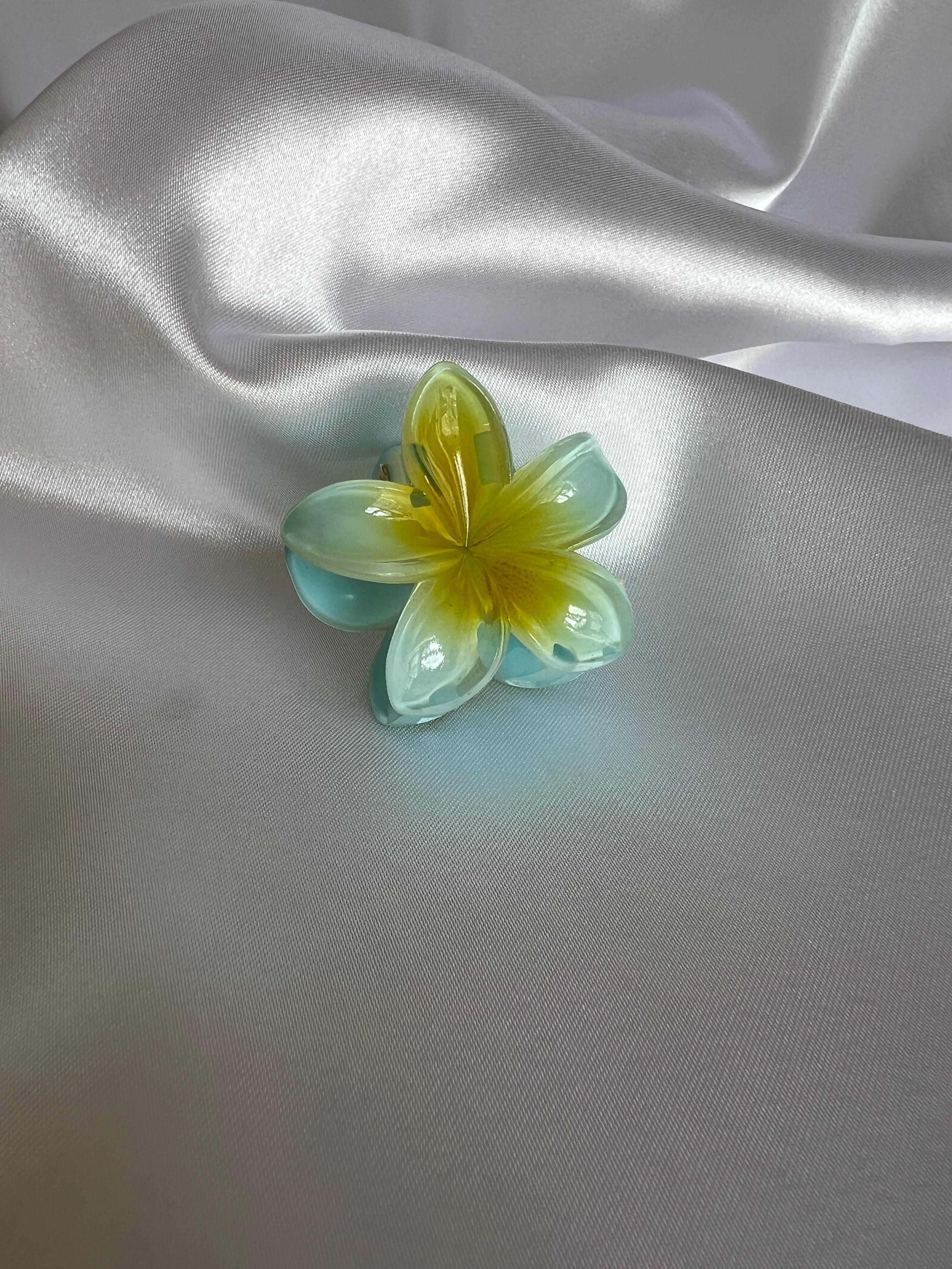 Turkuaz  Lotus Toka 4cm (küçük boy )