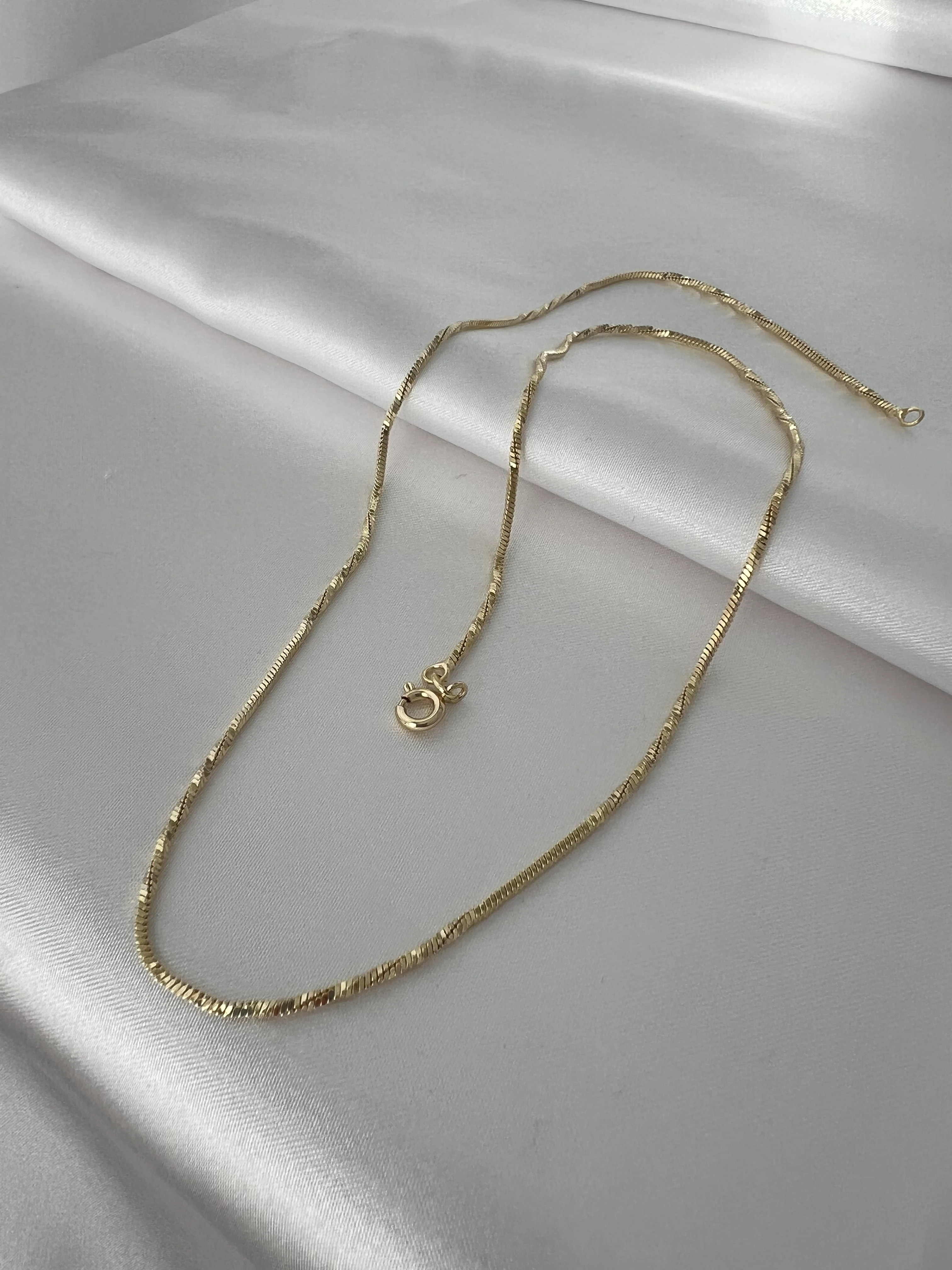 XUPING Burgulu Ezme Zincir Kolye 50 cm