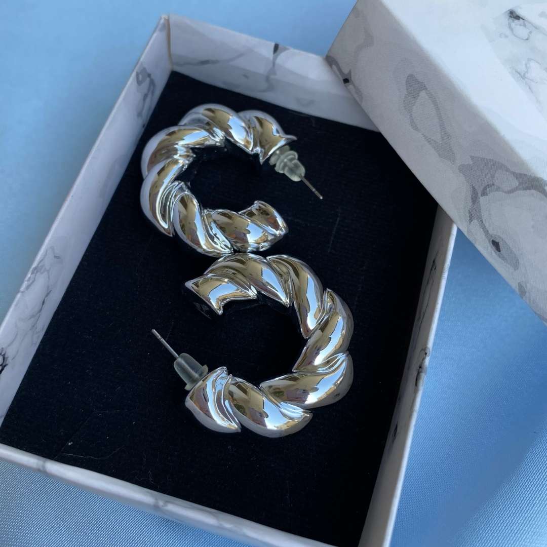 Silver Örgü Küpe