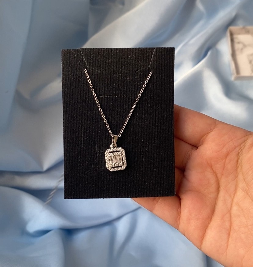 Baget Çelik Kolye Silver