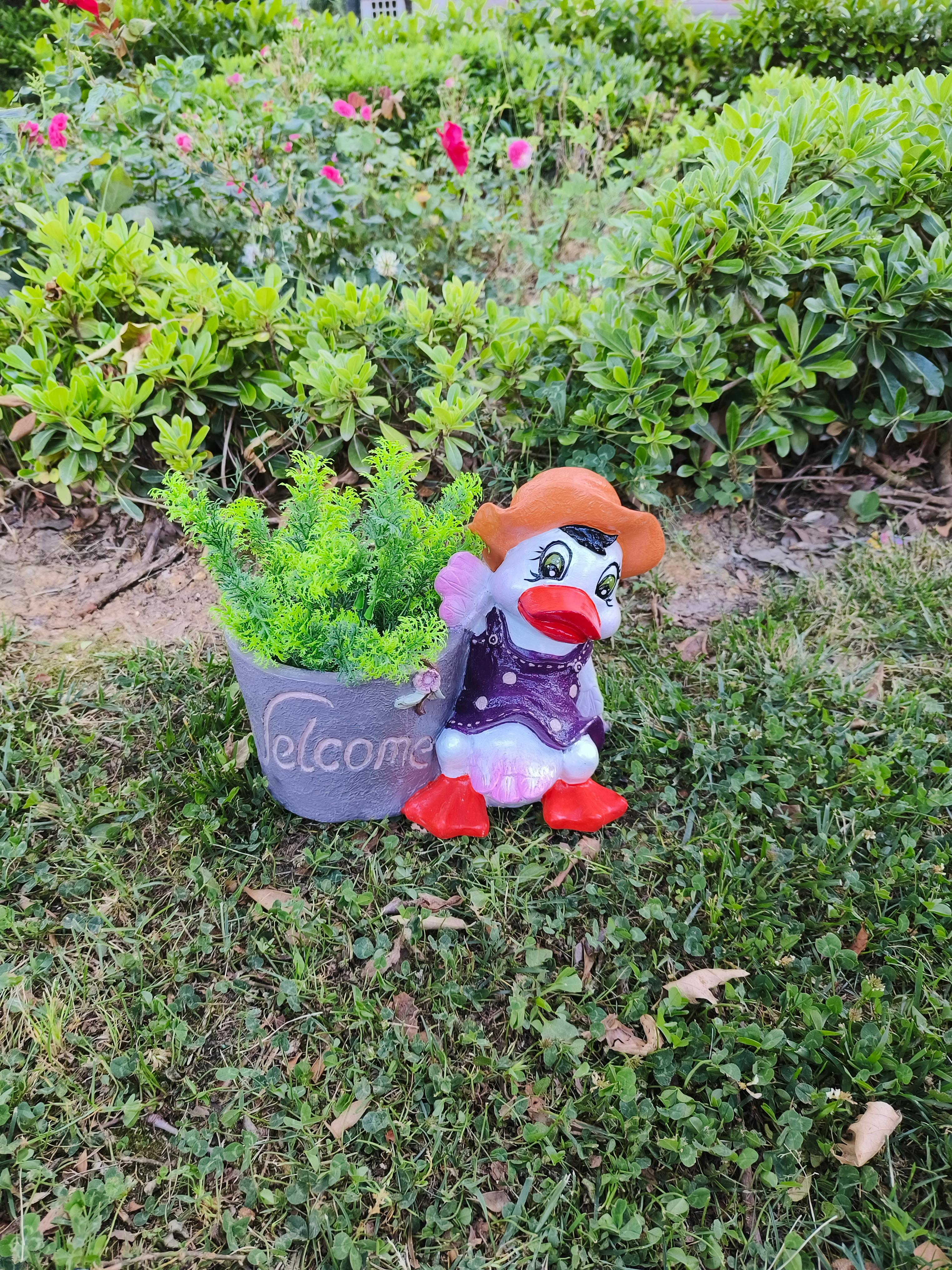 Welcome Yazılı Sepetli Ördek