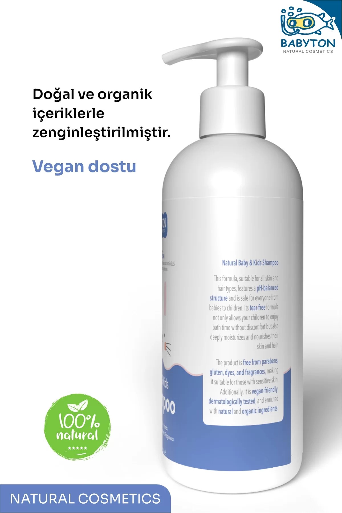 Göz Yakmayan Doğal Bebek ve Çocuk Şampuanı 400 ml