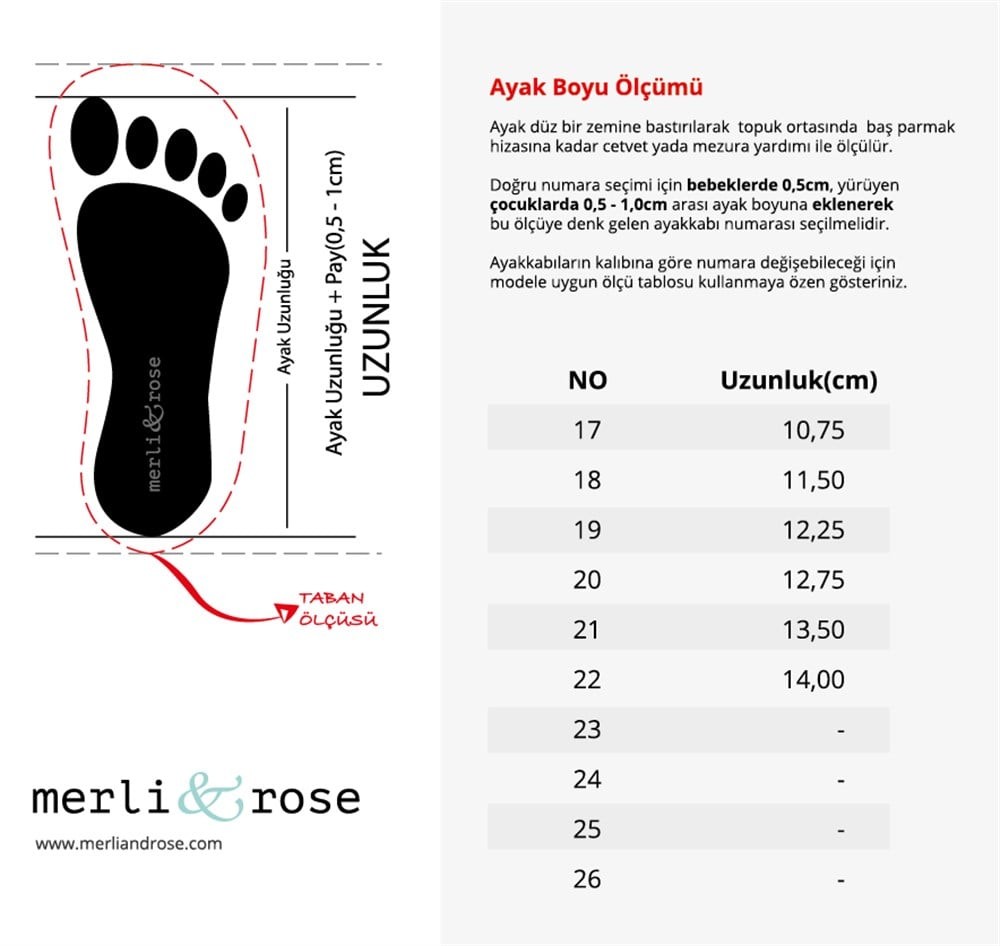 Merli&Rose Deri Babet Patik | Krem