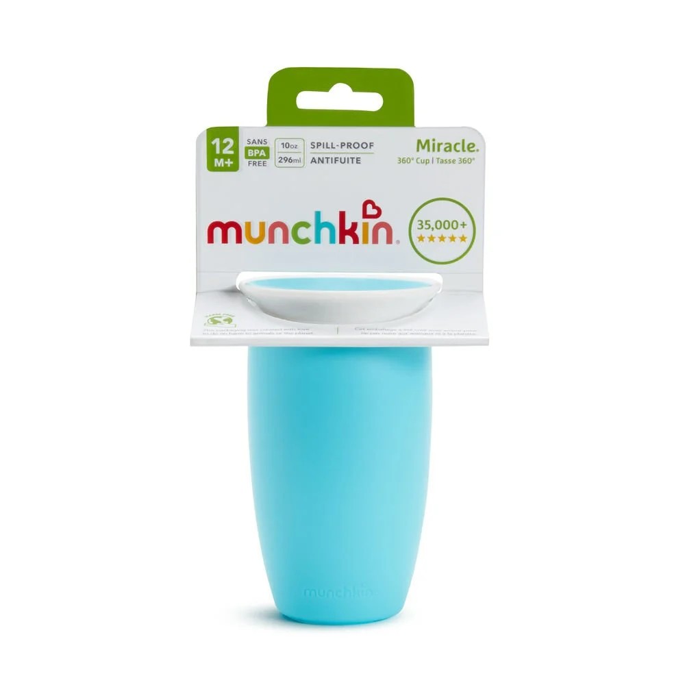 Munchkin Mucize 360° Alıştırma Bardağı, 12ay+, 296ml Mavi