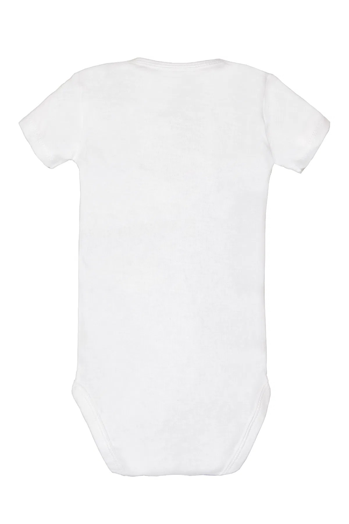 Bebek Kısa Kollu Body 5'li Paket Beyaz