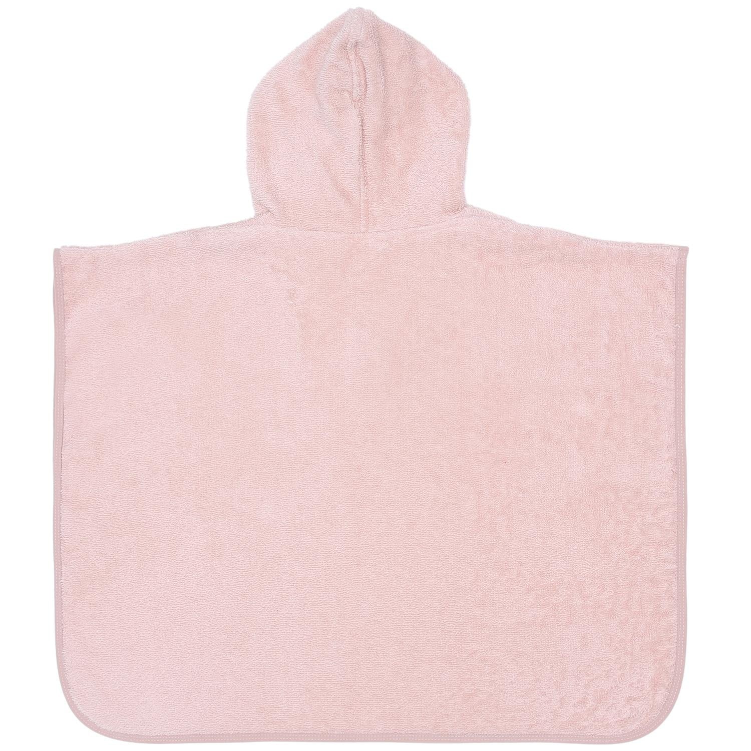 Organik Pamuk Bebek ve Çocuk Panço Pembe