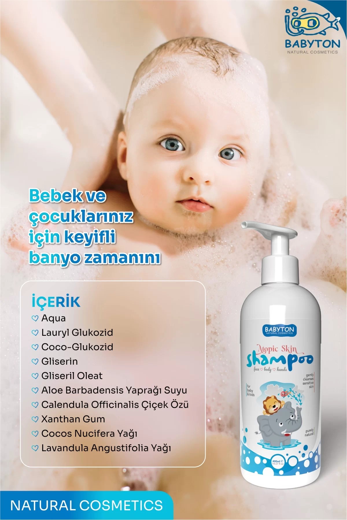 Atopik Çok Kuru Ve Hassas Ciltler Için Saç Ve Vücut Şampuanı 400 ml