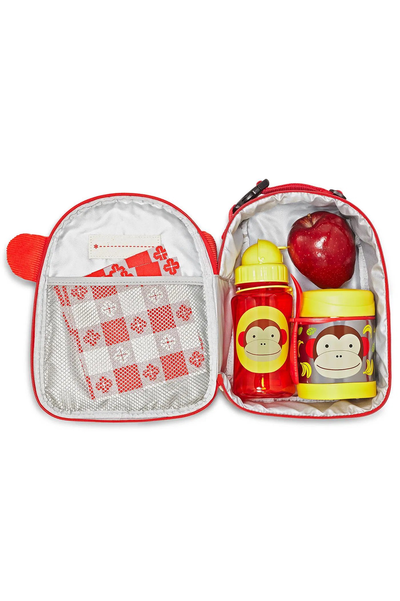Skip Hop Paslanmaz Çelik Mama Saklama ve Taşıma Termosu Maymun 2 Parça Set