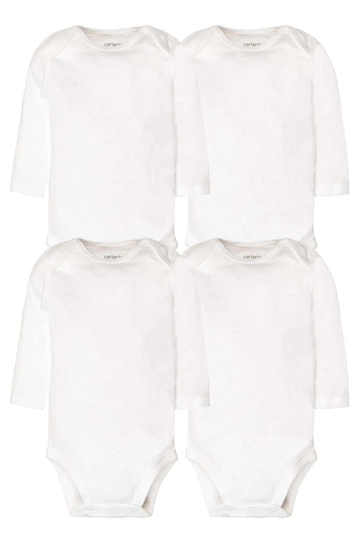 Bebek Uzun Kollu Body Set 4'lü Paket Beyaz