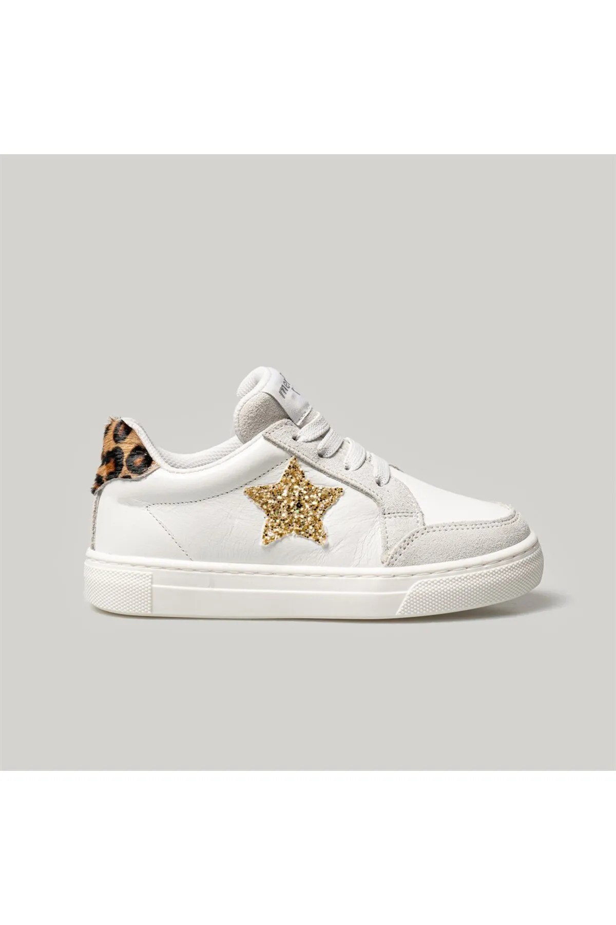 Merli&Rose Star Bebek Sneaker | Leopar - Beyaz