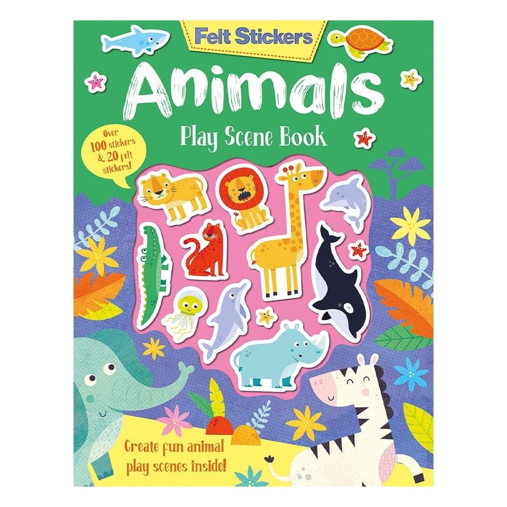 Felt Stickers - Animals Play Scene Book