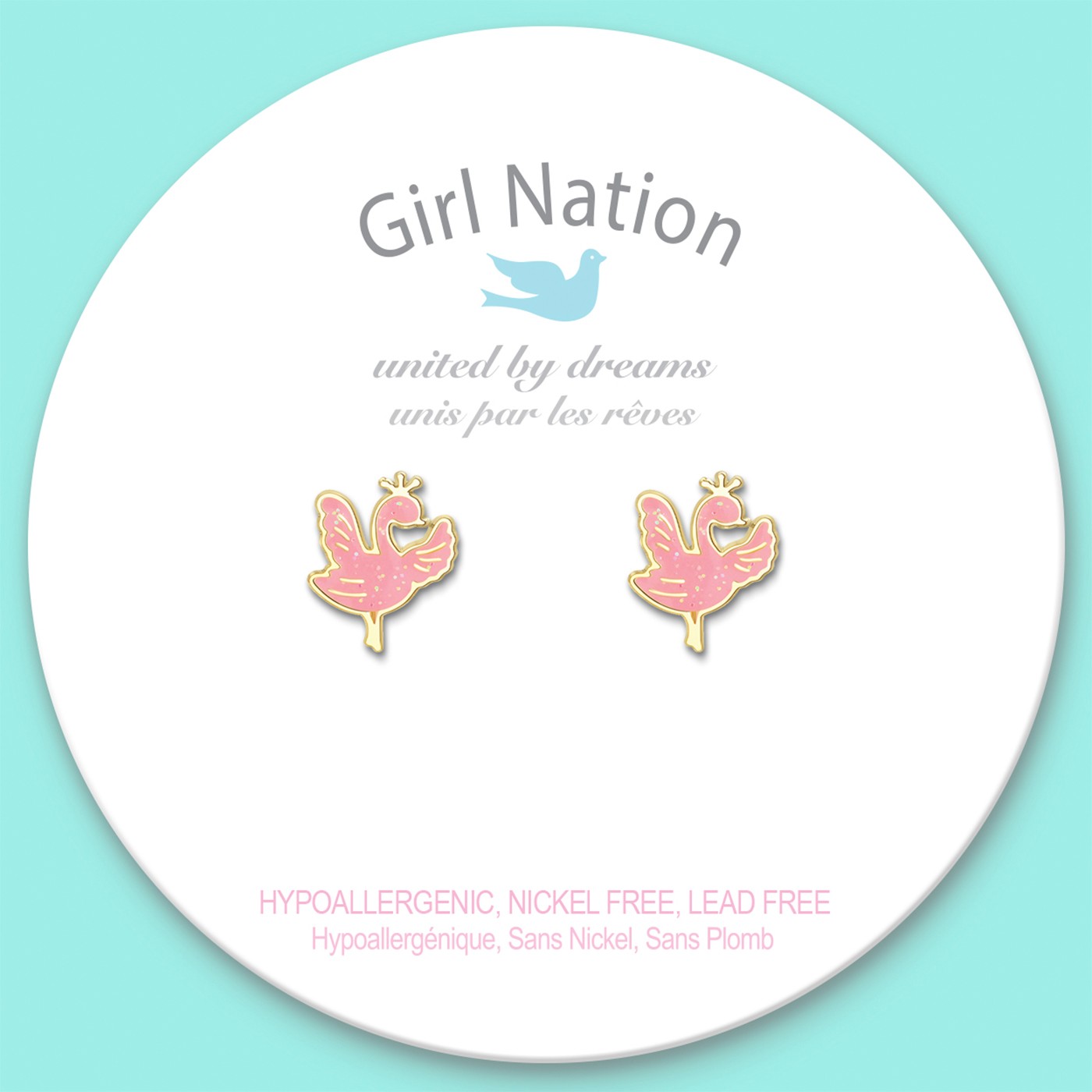 Girl Nation Küpe - Sparkly Swan