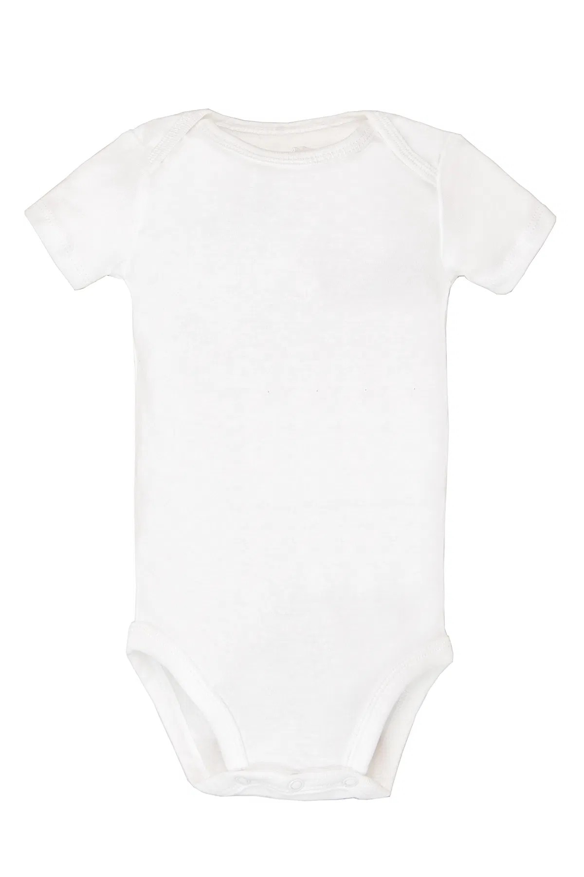Bebek Kısa Kollu Body 5'li Paket Beyaz
