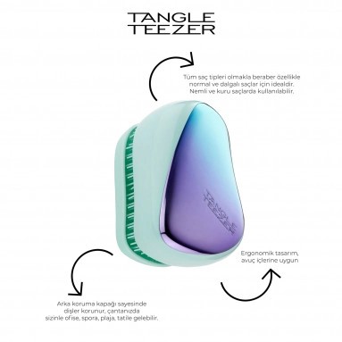 Tangle Teezer Compact Styler Ombre Bondi Petrol Blue Saç Fırçası