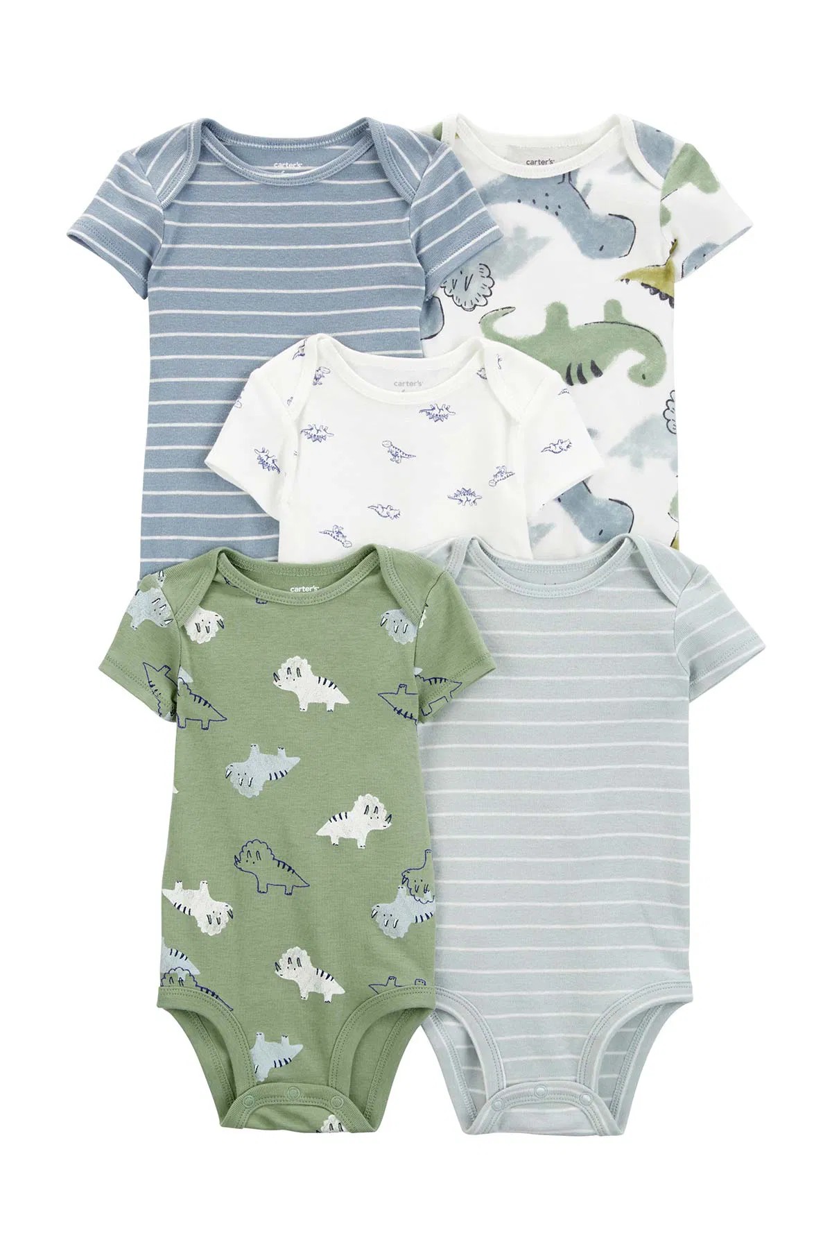 Erkek Bebek Kısa Kollu Body 5'li Paket