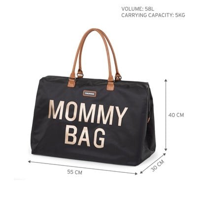 Mommy Bag Anne/Bebek Bakım Çantası Siyah&Gold