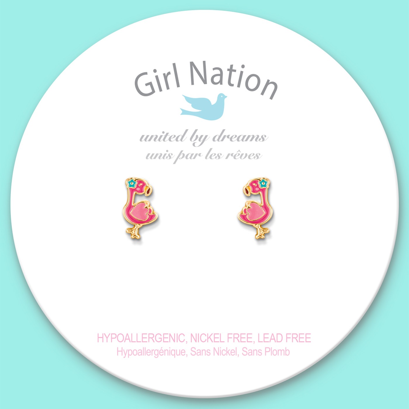 Girl Nation Küpe - Fantastic Flamingo