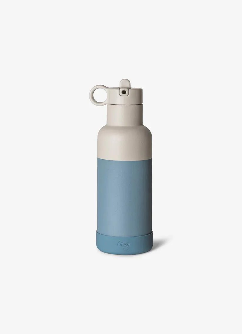 Citron 3 Katmanlı Paslanmaz Çelik Termos Seti 500 ml - Dusty Blue/Cream