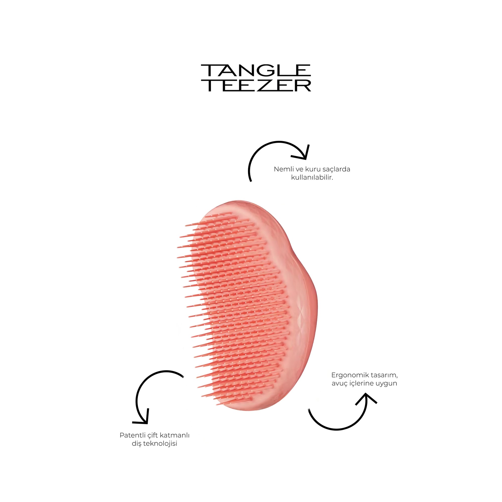 Tangle Teezer Thick & Curly Pink Pink Saç Fırçası