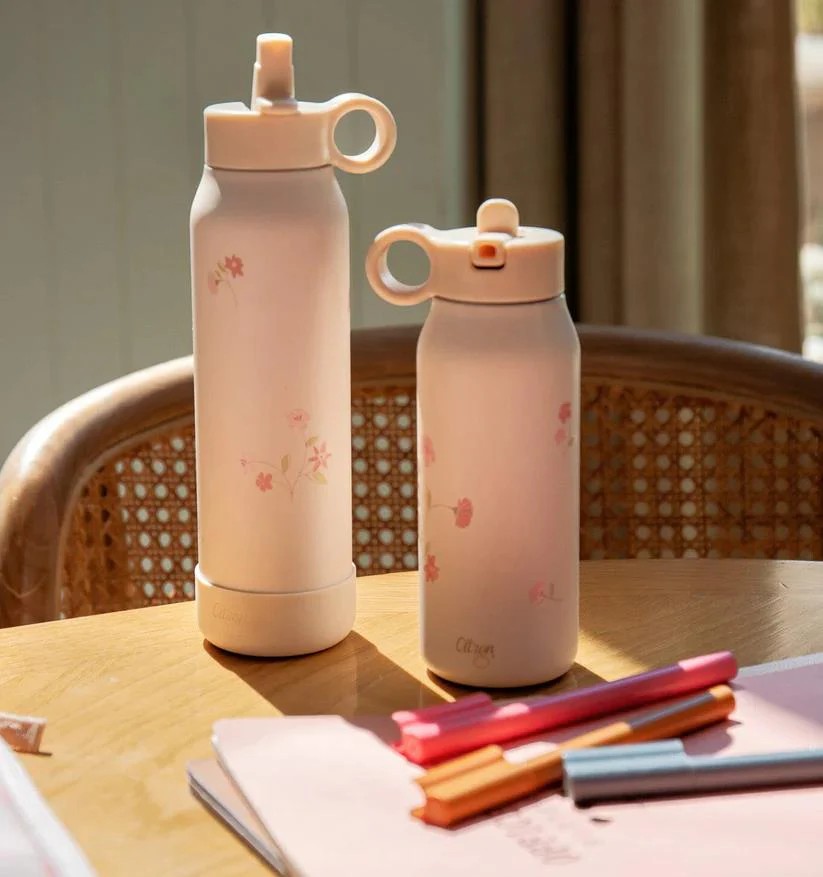 Citron 3 Katmanlı Paslanmaz Çelik Termos Seti 350 ml - Flowers