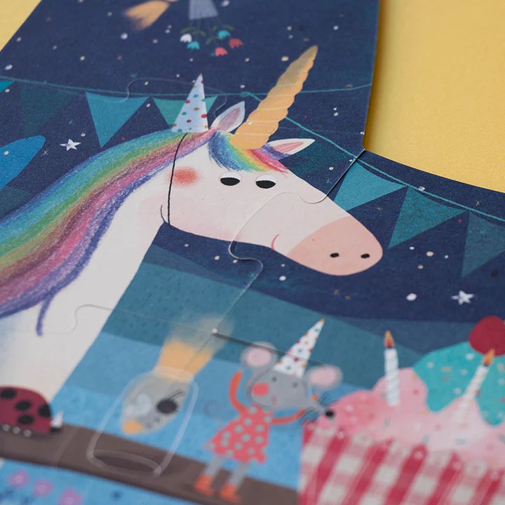 LONDJI Lonji Puzzle -Happy Birthday Unicorn - Yapboz-Mutlu Yıllar Unicorn!