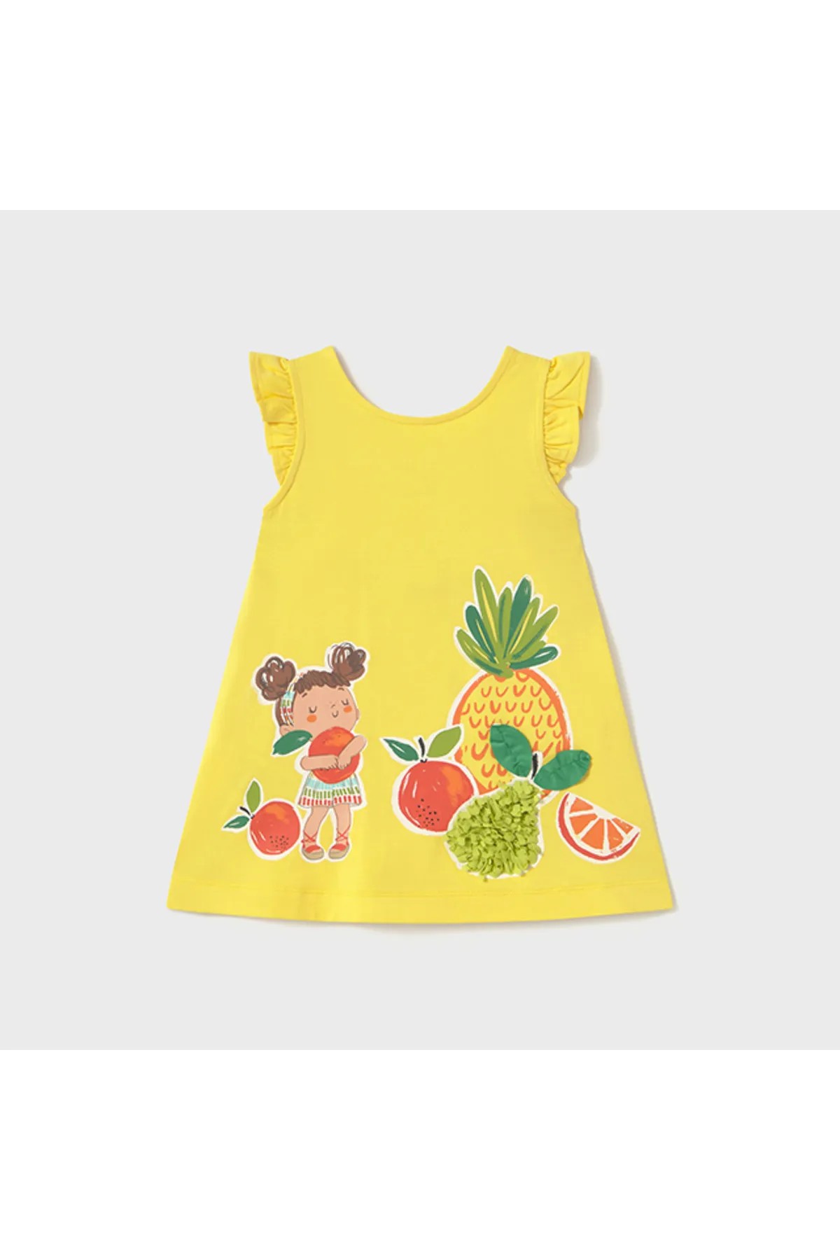 Mayoral Kız Bebek Ananas Desenli Plaj Elbisesi