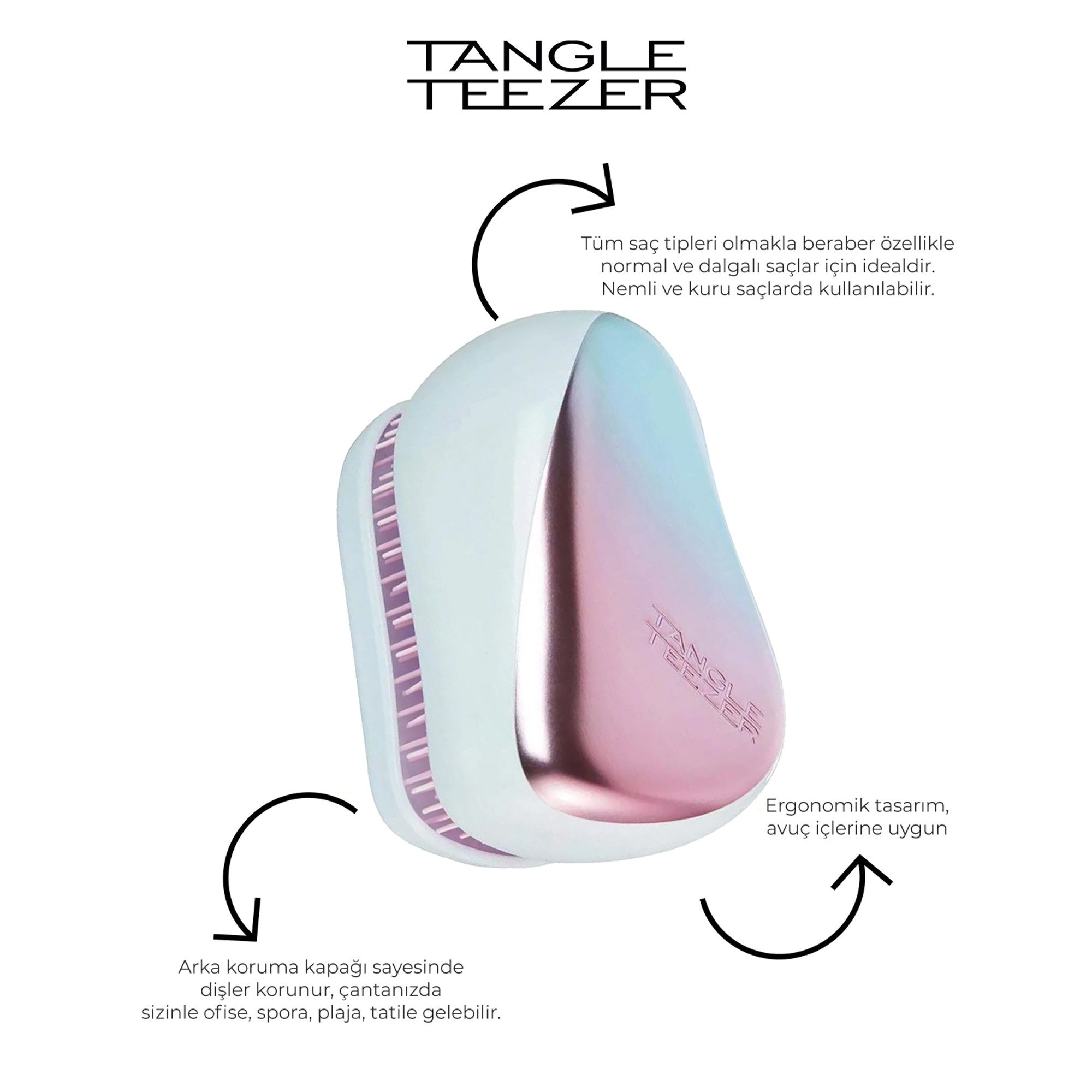 Tangle Teezer Compact Styler Baby Shades Saç Fırçası