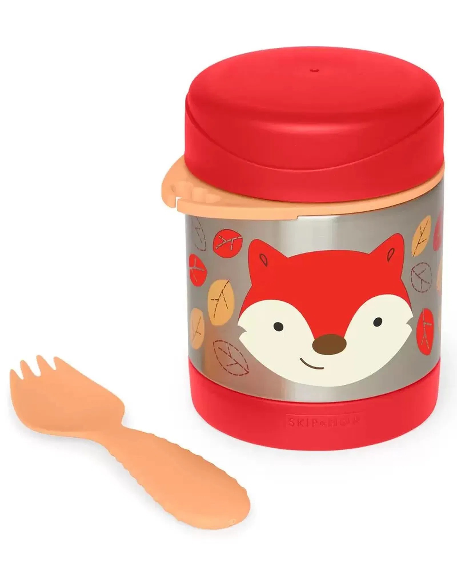Skip Hop Paslanmaz Çelik Mama Saklama ve Taşıma Termosu Tilki 2 Parça Set