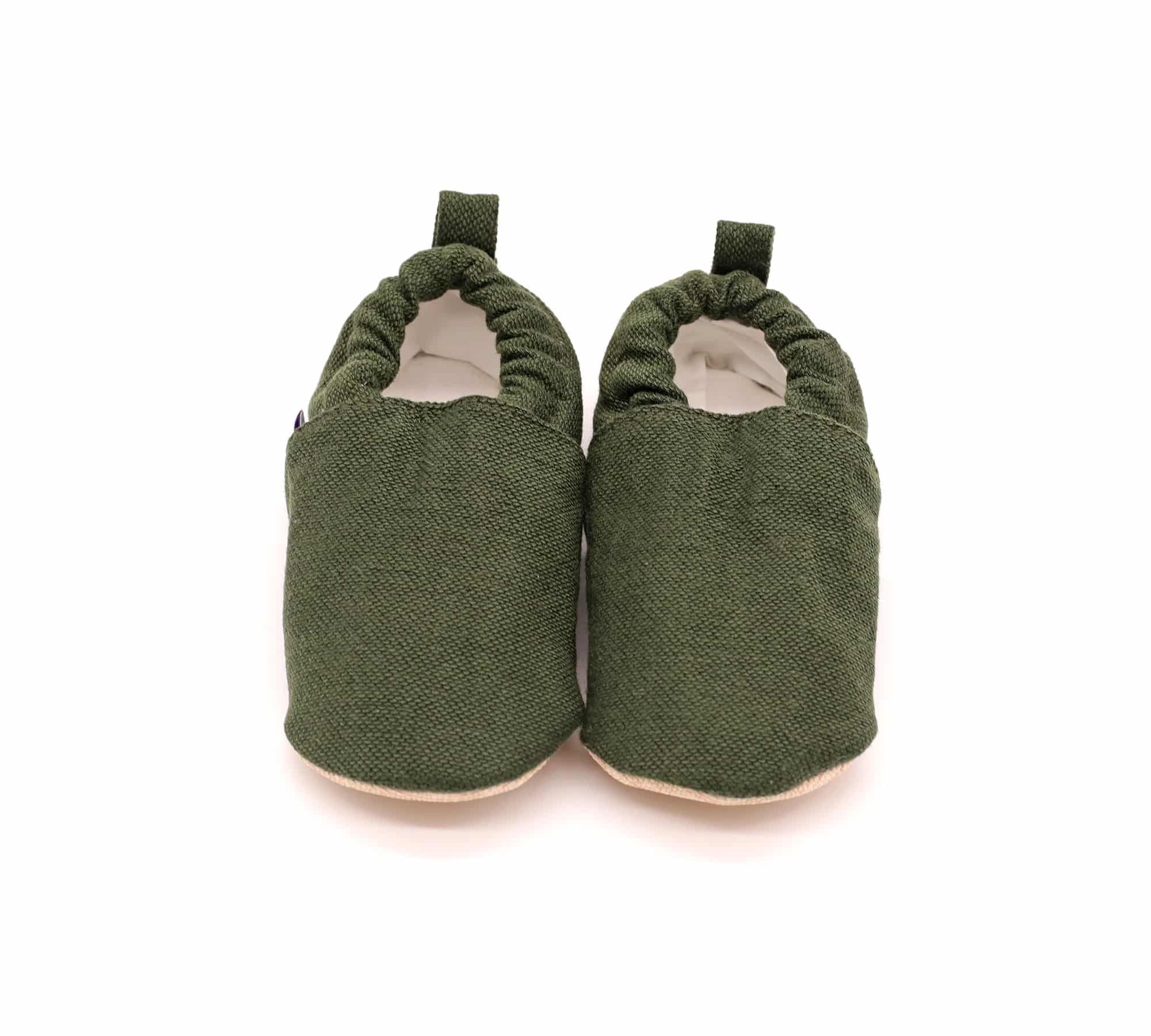 Morgedan Yeşil Denim Pamuklu Kaydırmaz Ilk Adım Bebek Patik