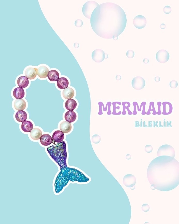 Mermaid Hediye Kutusu (Tarak-Toka-Bileklik)